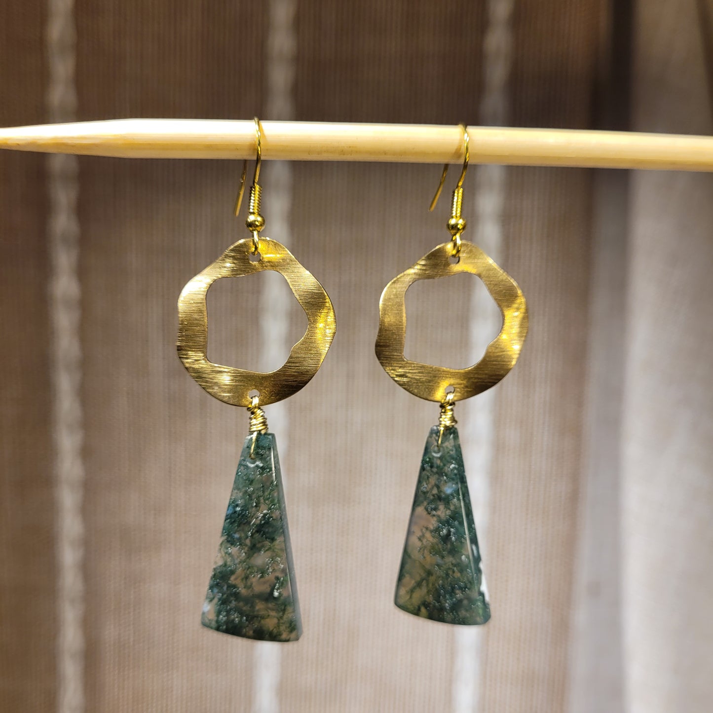 Moss Agate Earrings