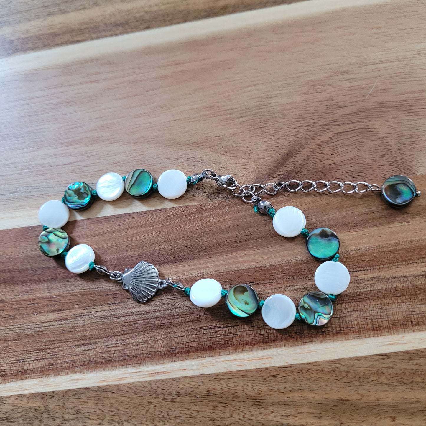Mother of Pearl and Abalone Anklet