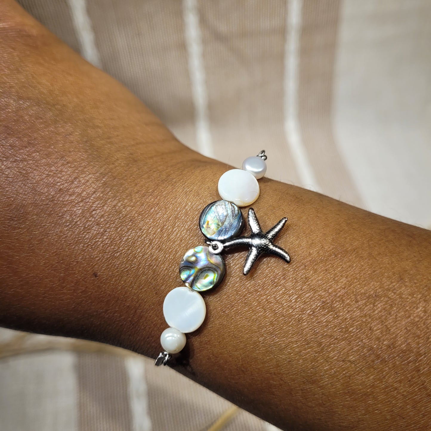 Starfish Beach Mixed Crystal Bracelet