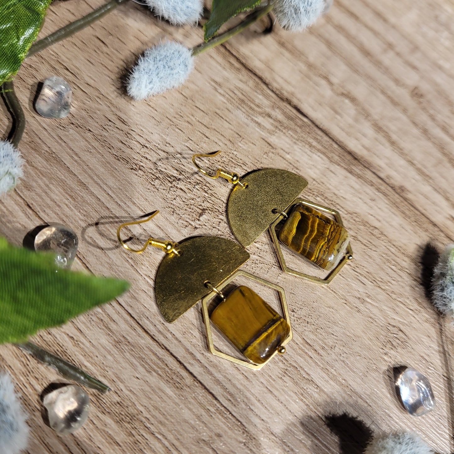 Tigers Eye Earrings