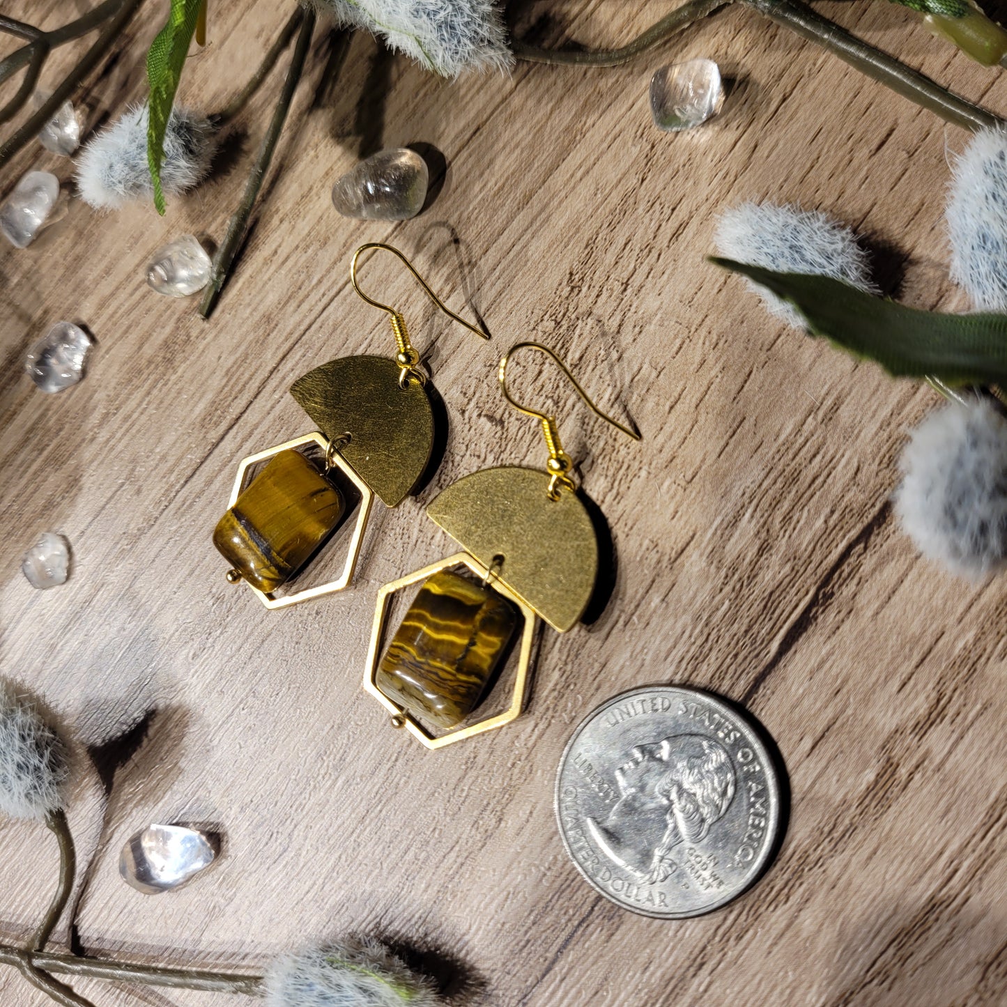 Tigers Eye Earrings