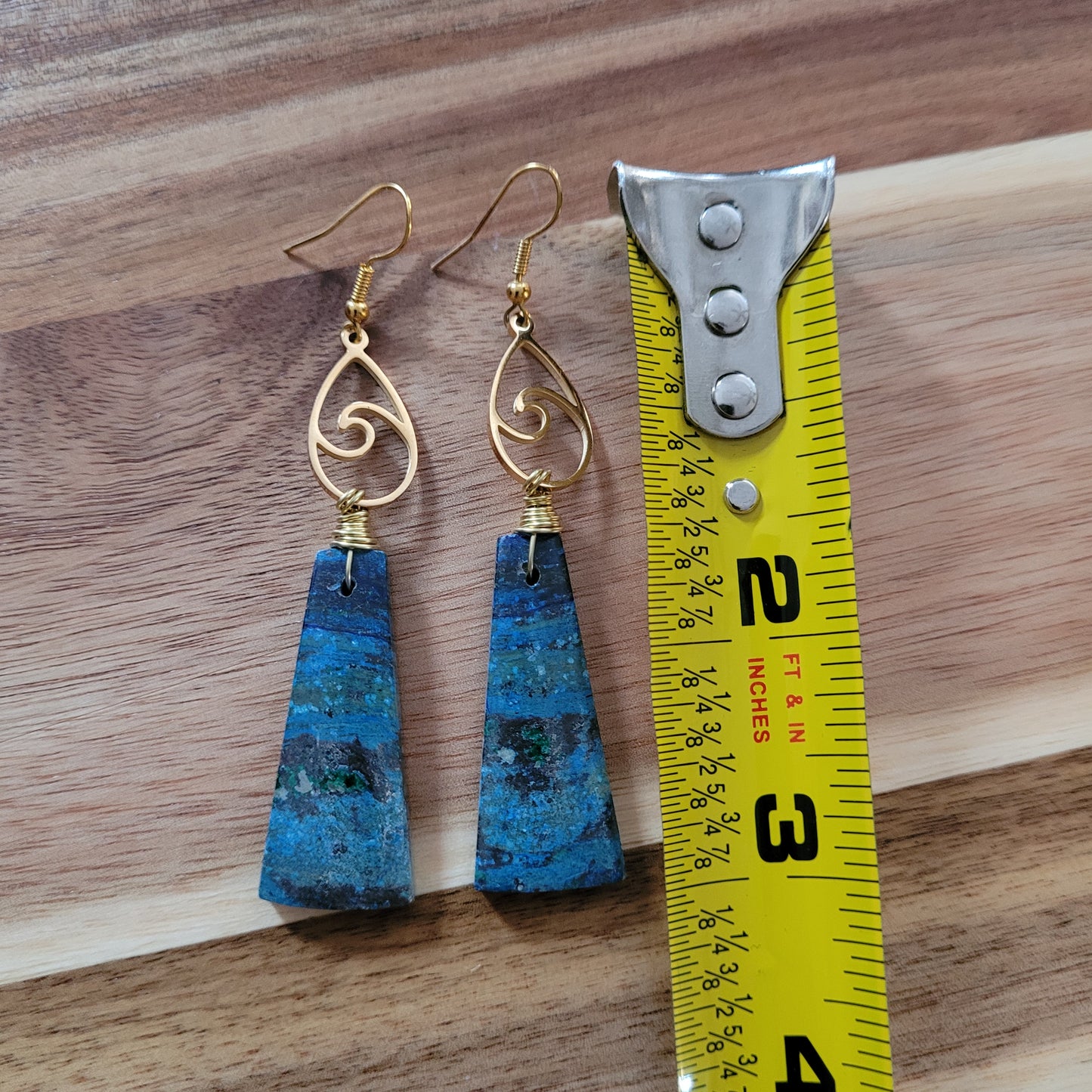 Azurite Malachite Earrings