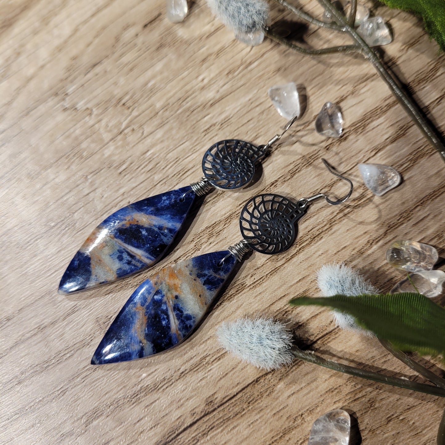 Sunset Sodalite Earrings