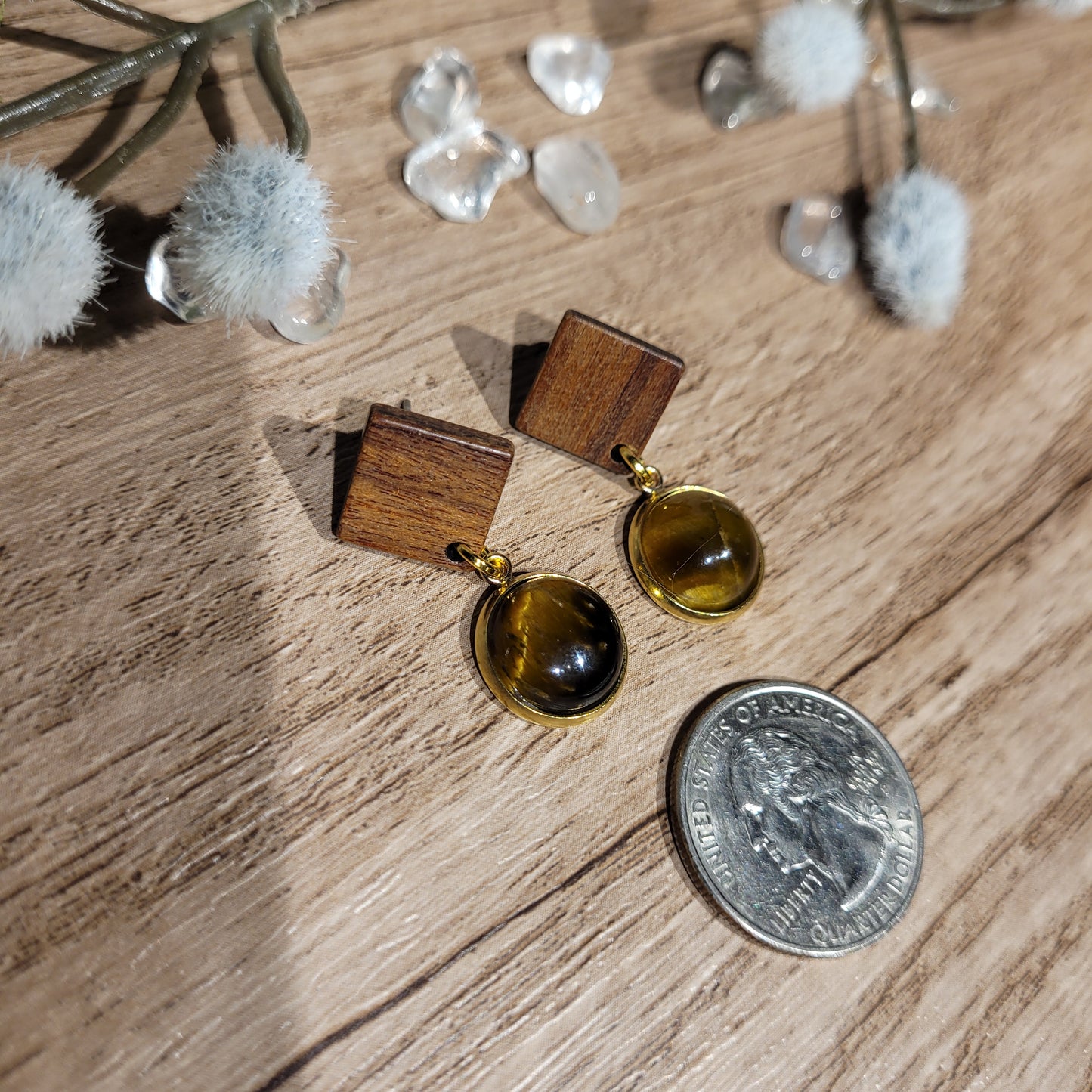 Tigers Eye Earrings