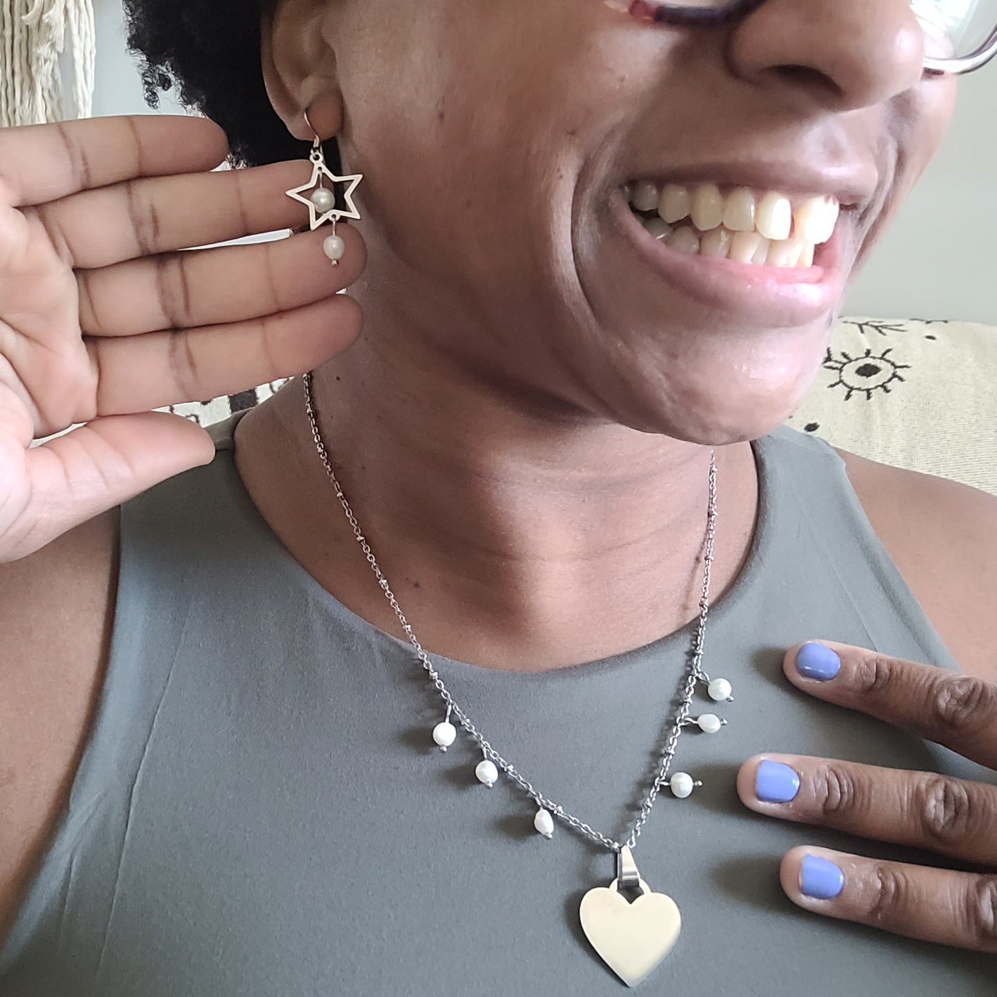 Mother of Pearl Jewelry Set