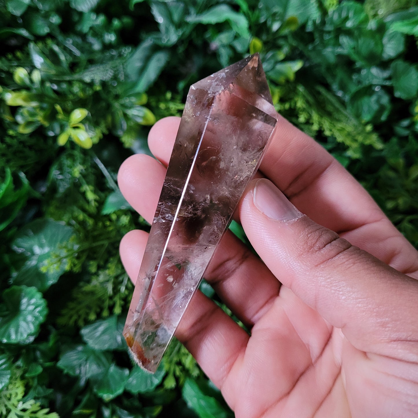 Smoky Quartz Scepter with Stand