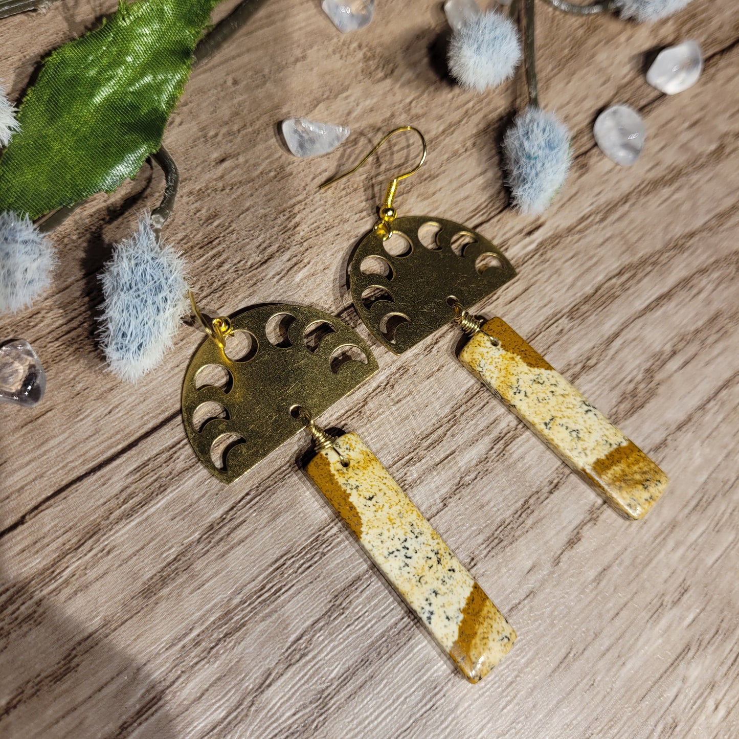 Picture Jasper Earrings