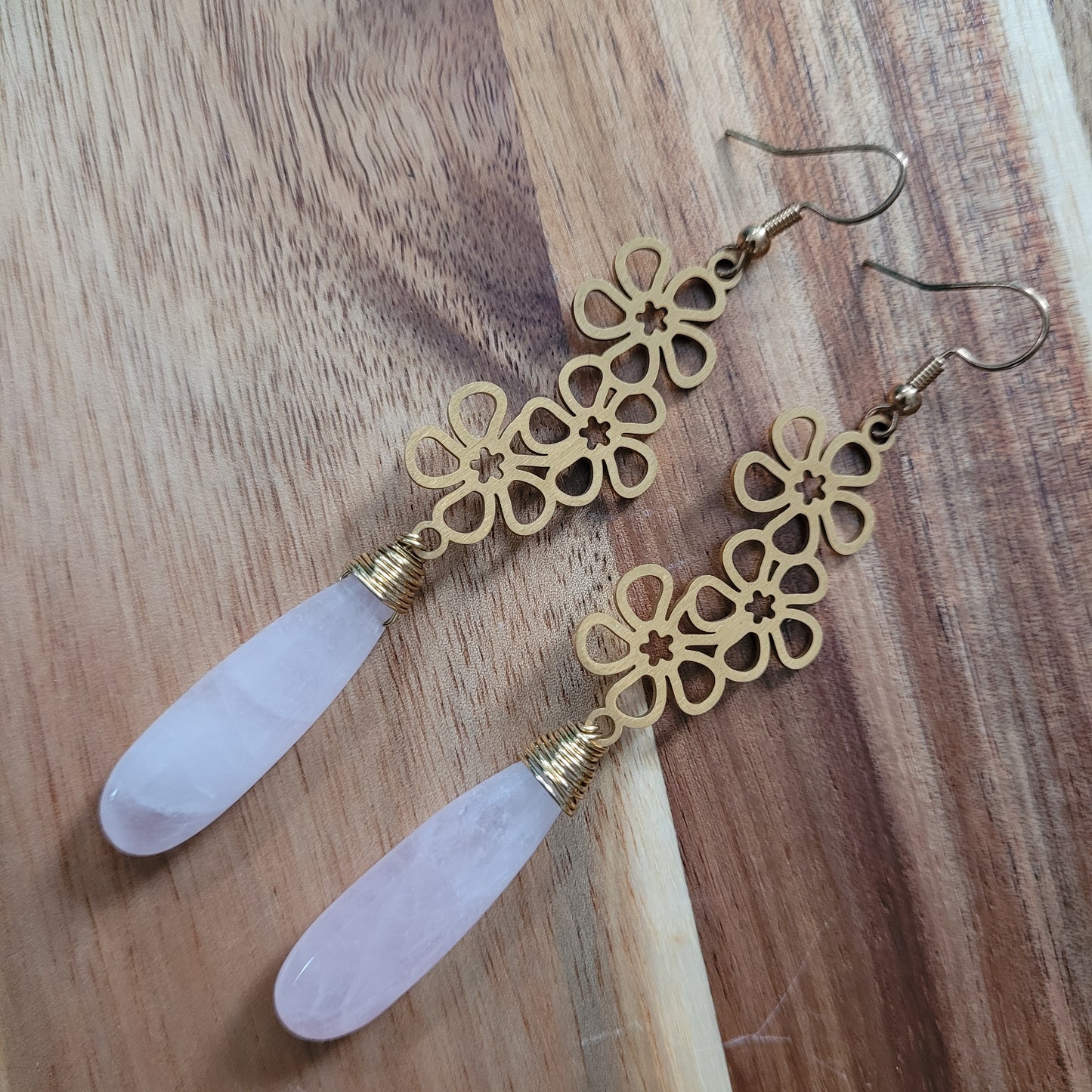 Rose Quartz Earrings