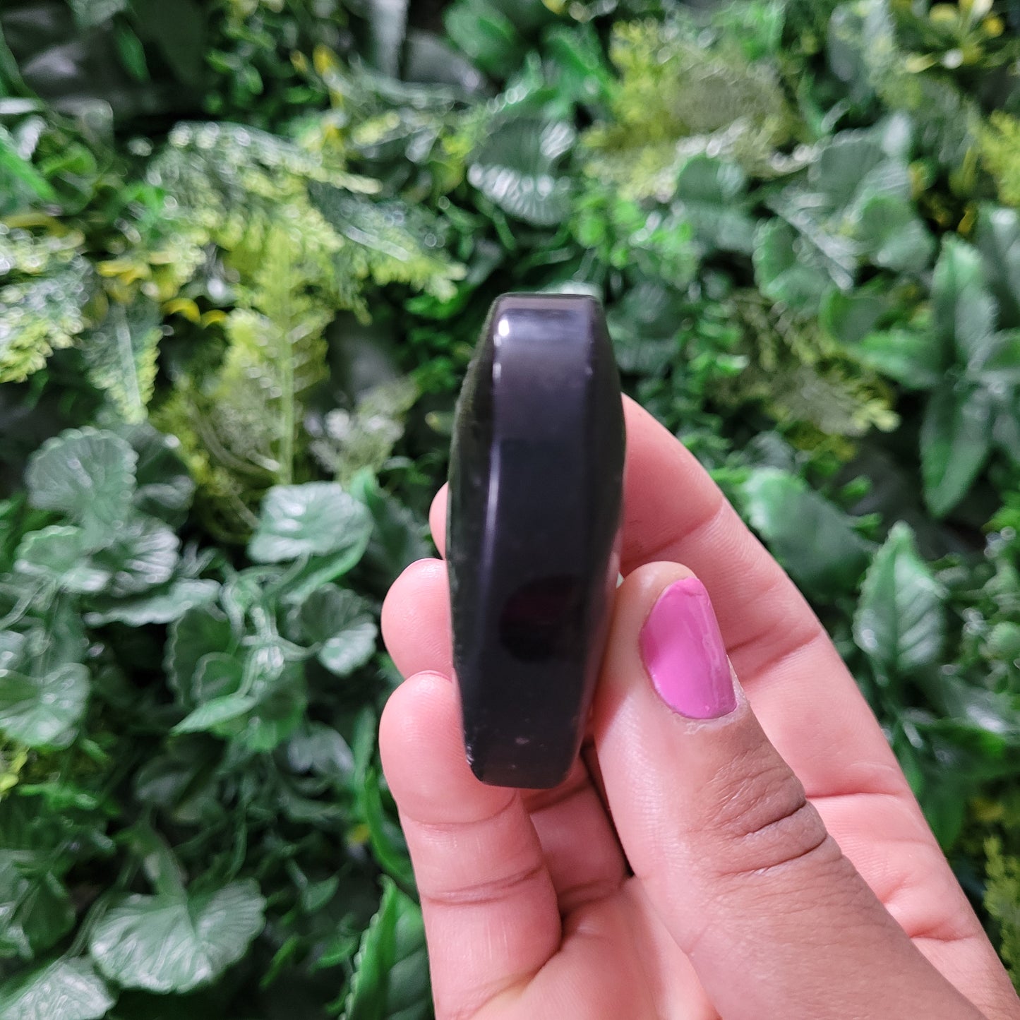 Silver Sheen Obsidian Heart