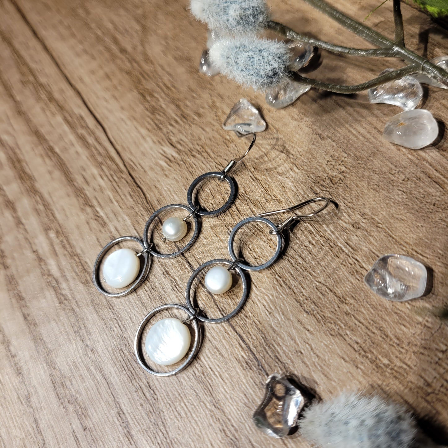 Pearl & Mother of Pearl Earrings