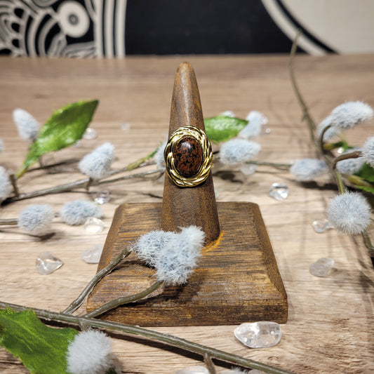 Mahogany Obsidian Ring