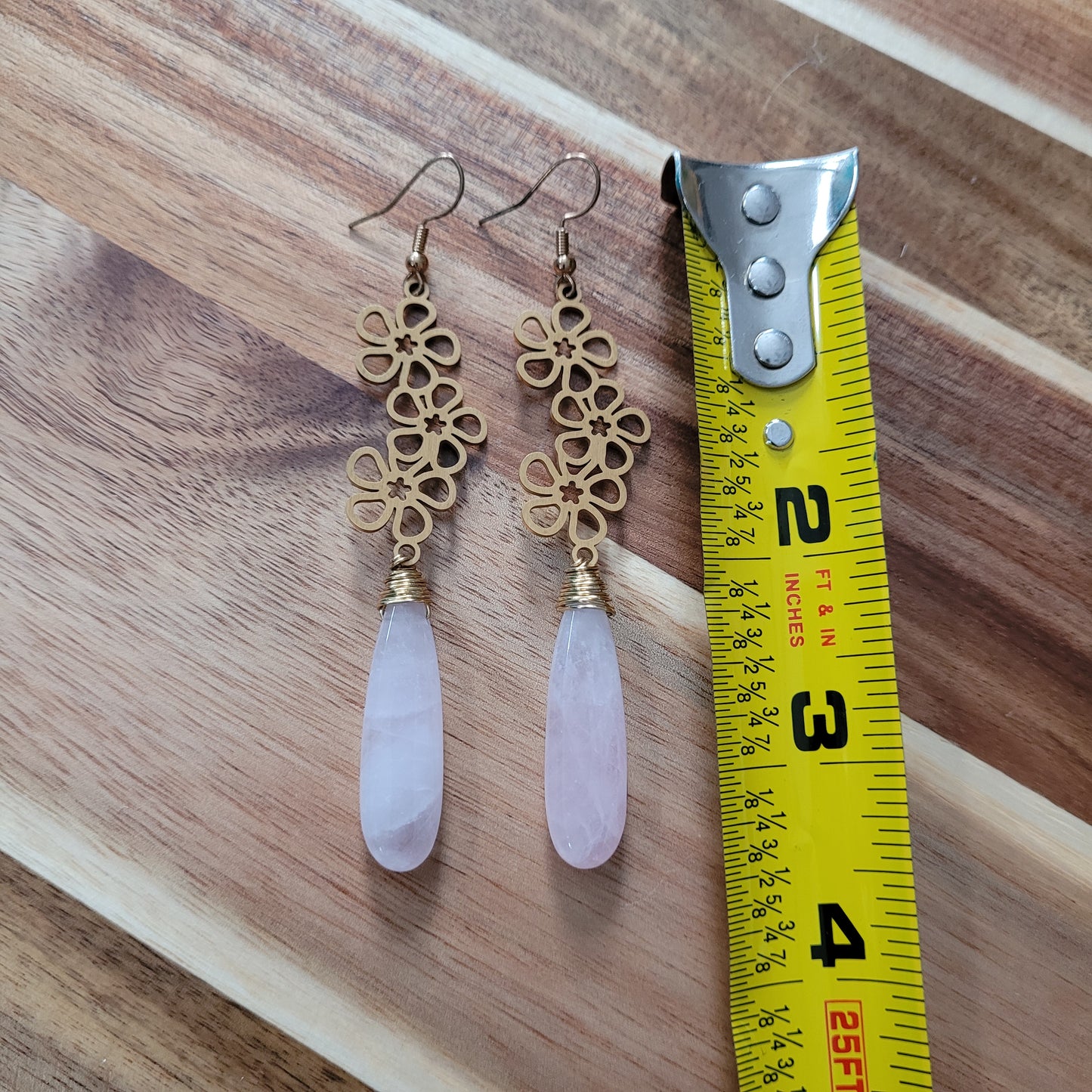 Rose Quartz Earrings