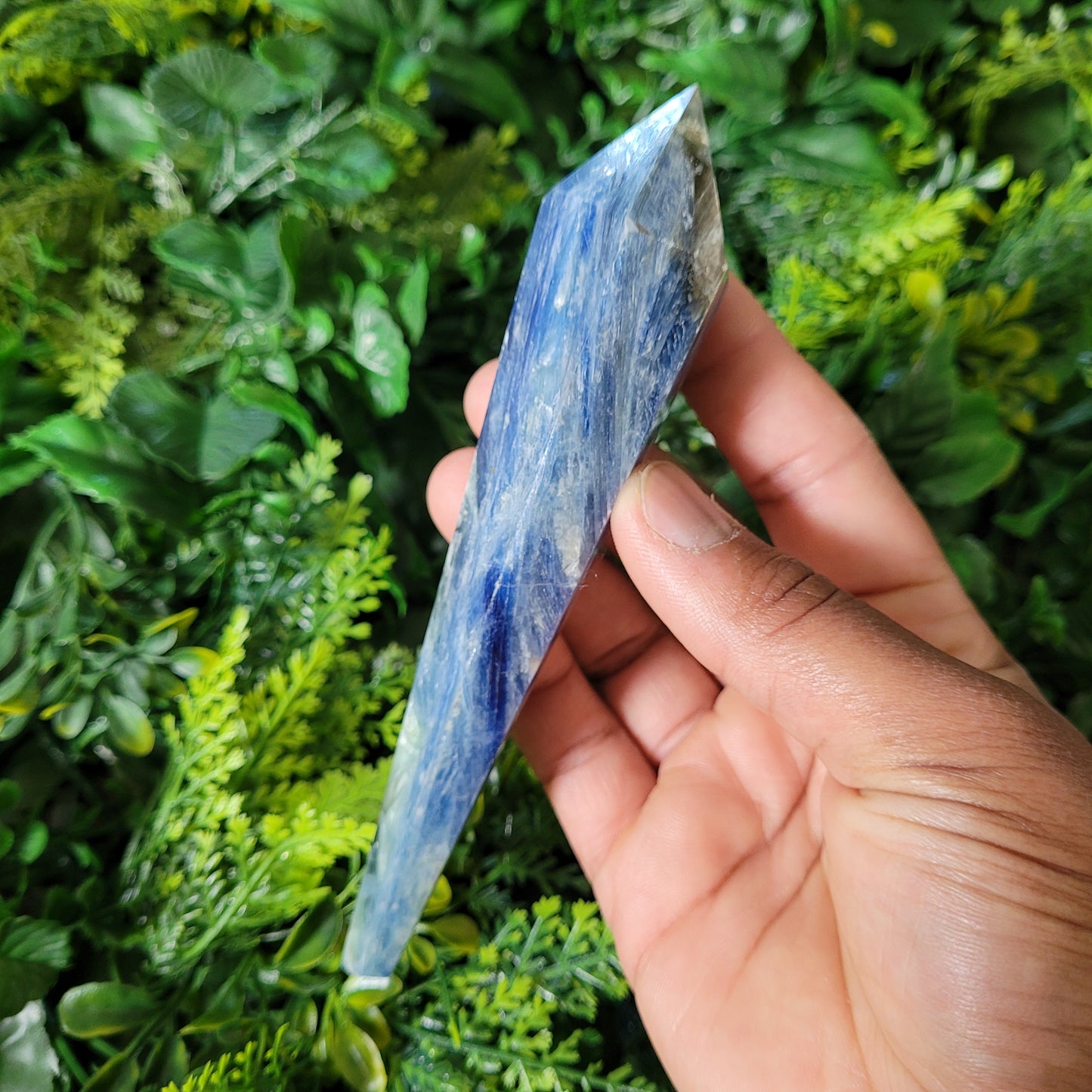 Blue Kyanite Scepter with Stand