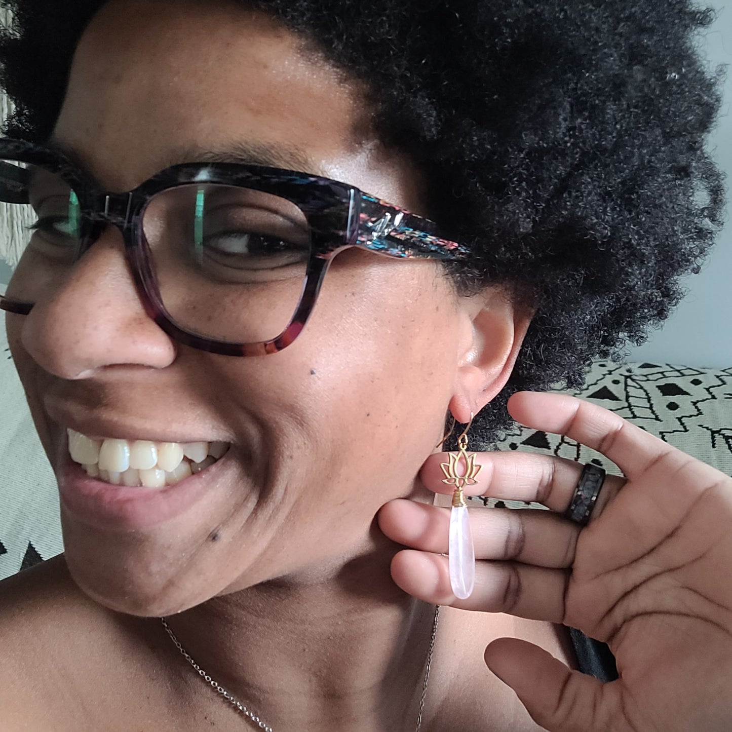 Rose Quartz Earrings