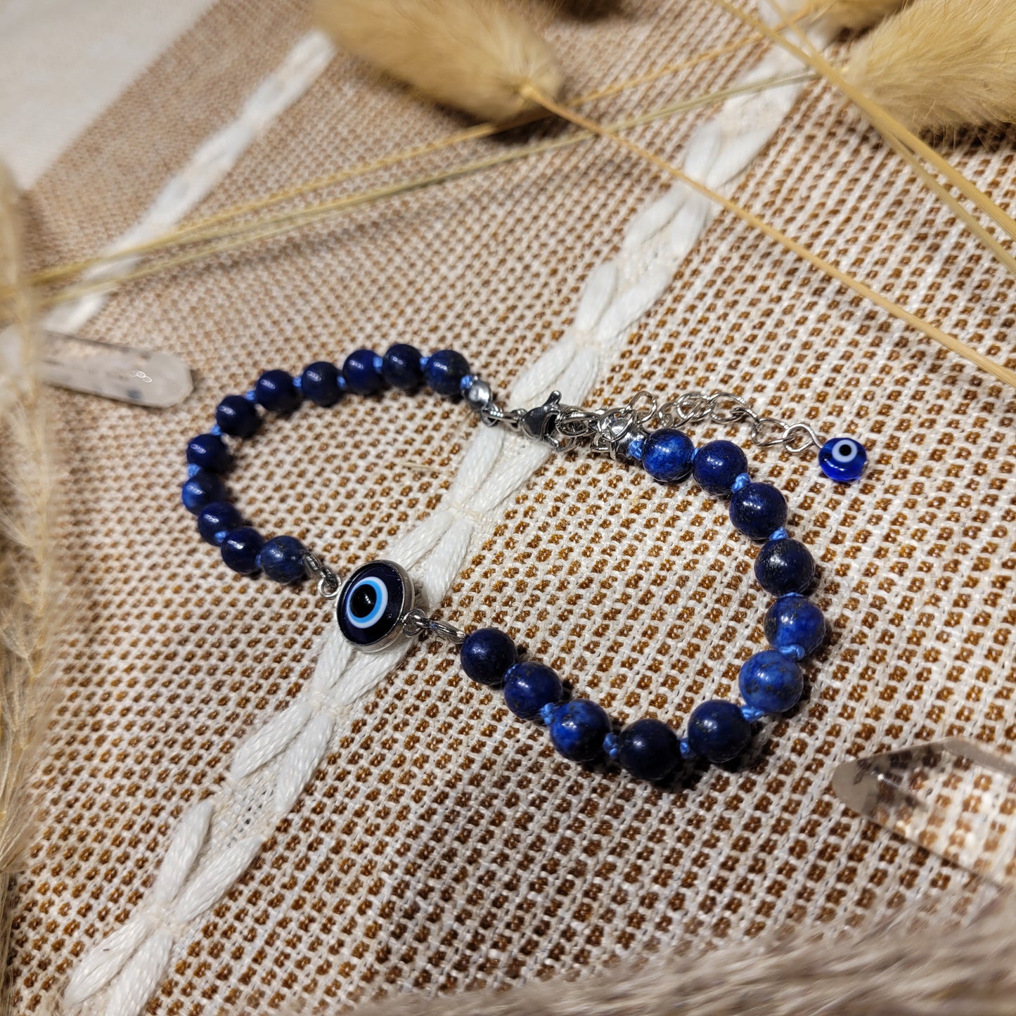 Lapis Lazuli Evil Eye Anklet