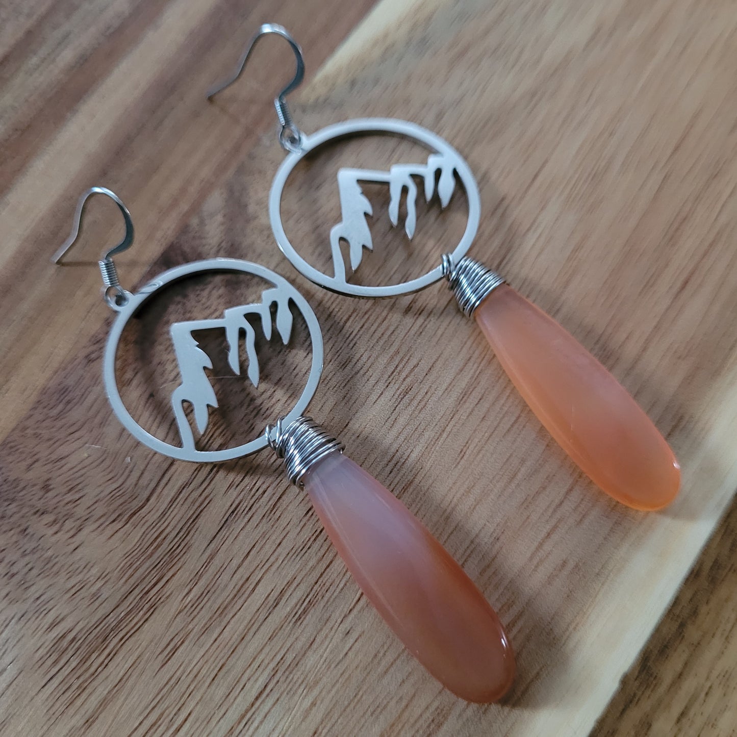 Carnelian Agate Earrings
