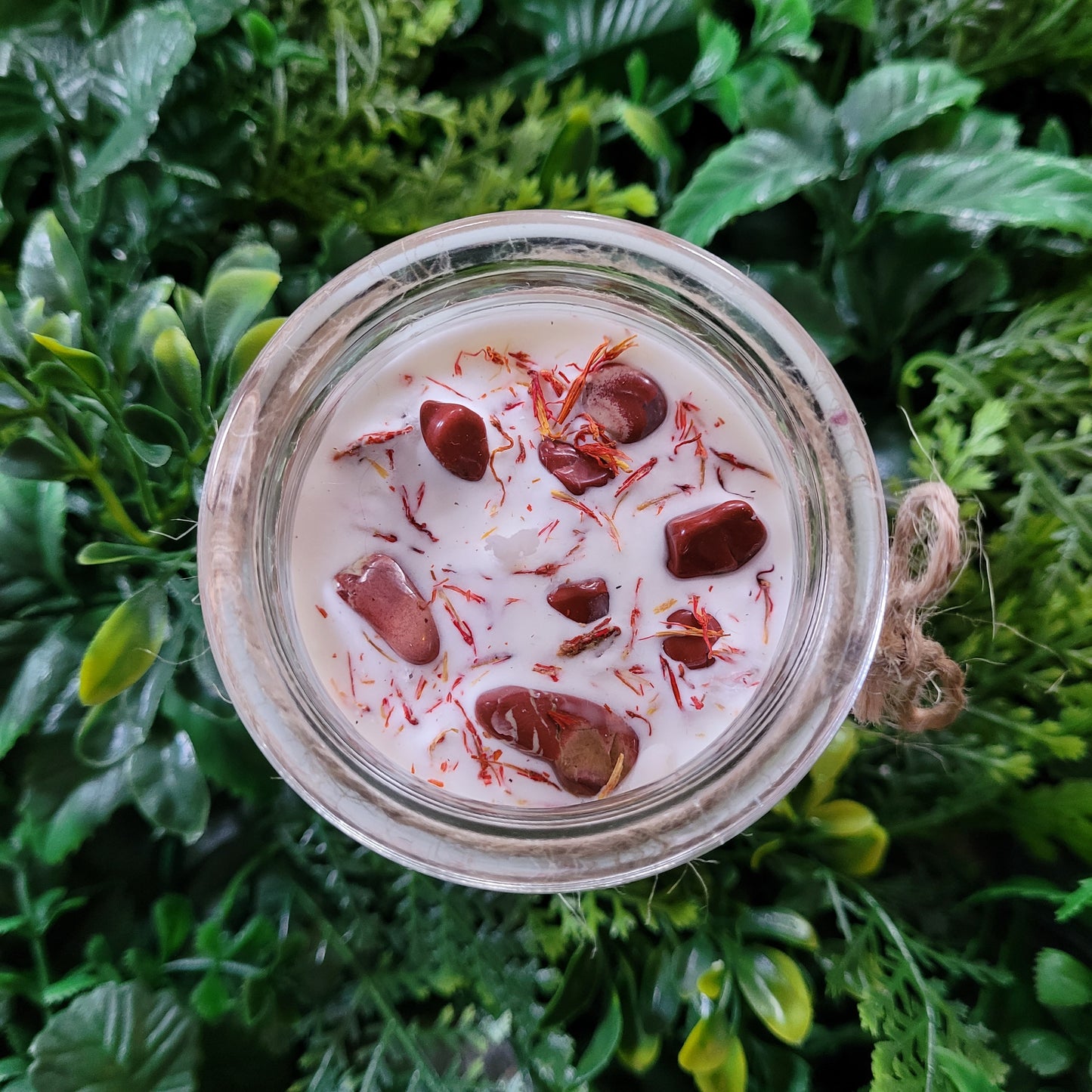 Black Violet and Saffron Candle