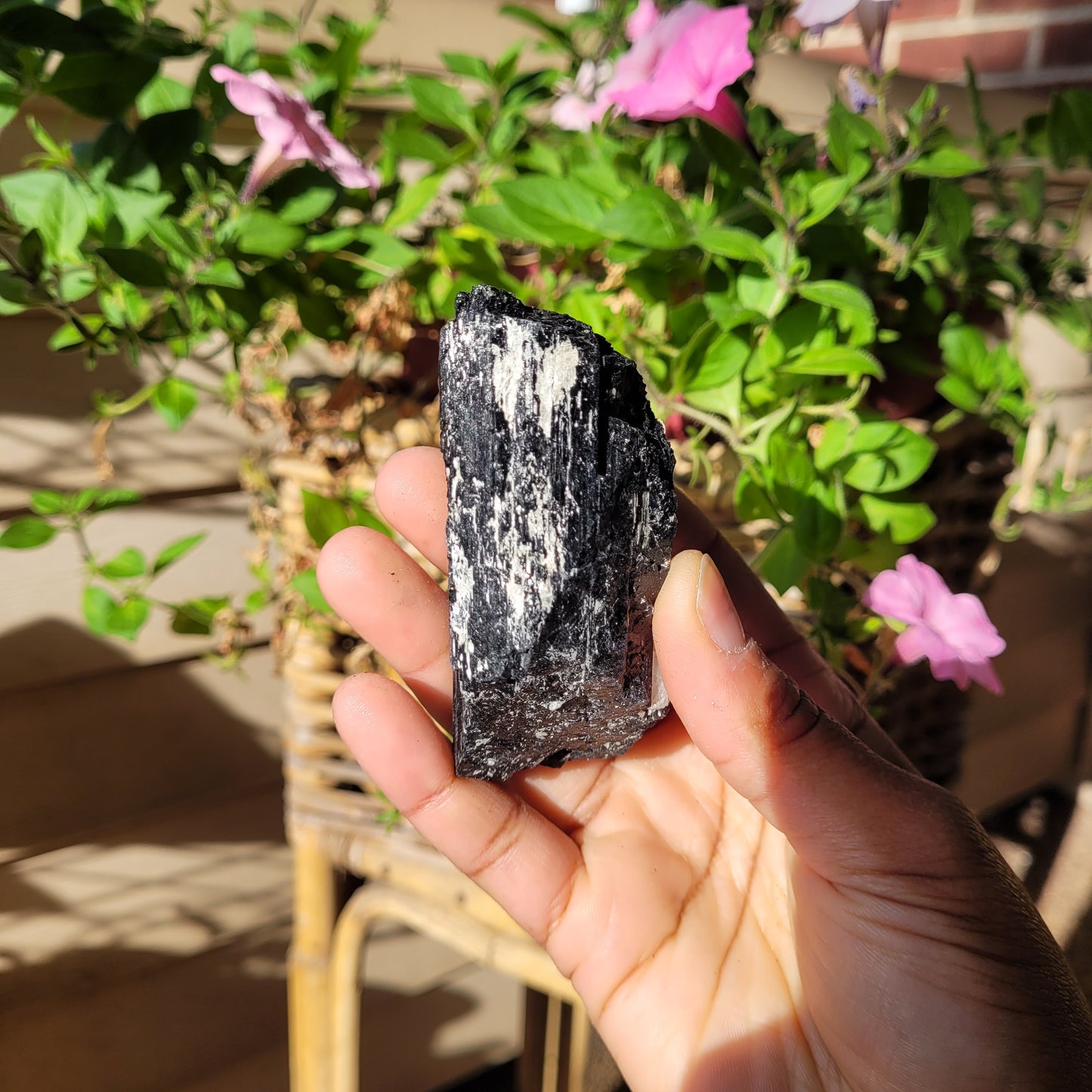 Black Tourmaline Crystal Chunk