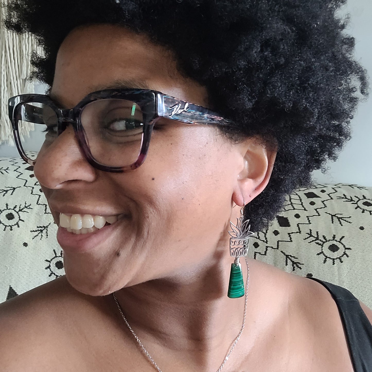 Malachite Earrings