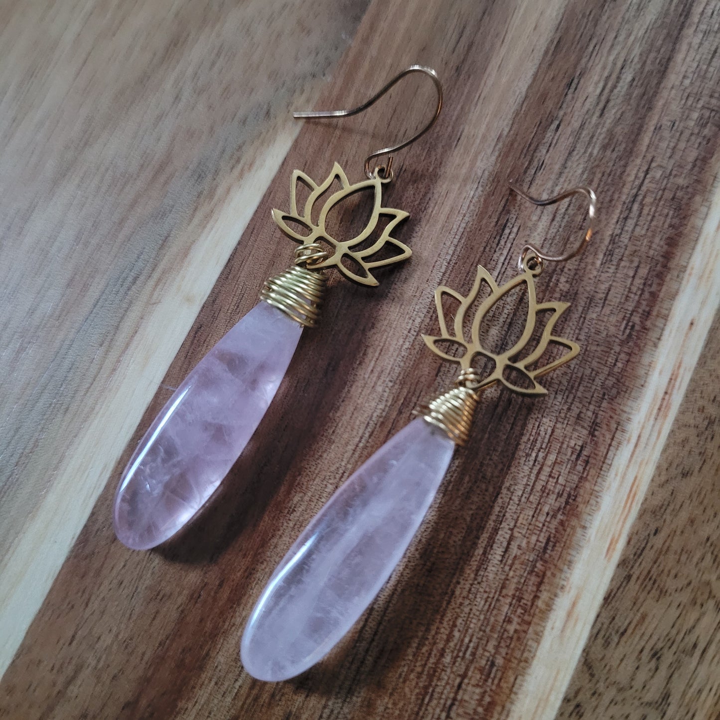Rose Quartz Earrings