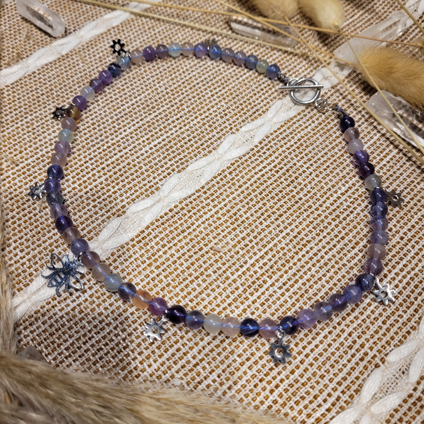 Rainbow Fluorite Necklace