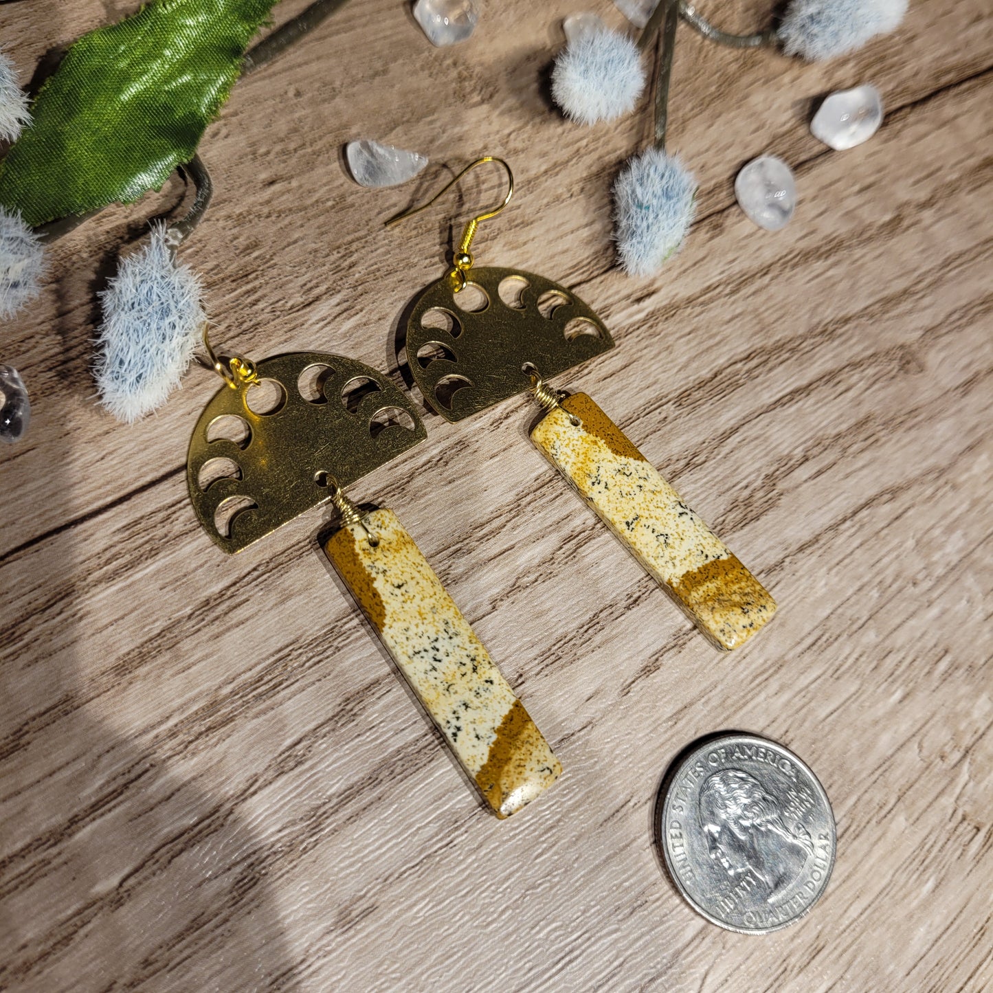 Picture Jasper Earrings