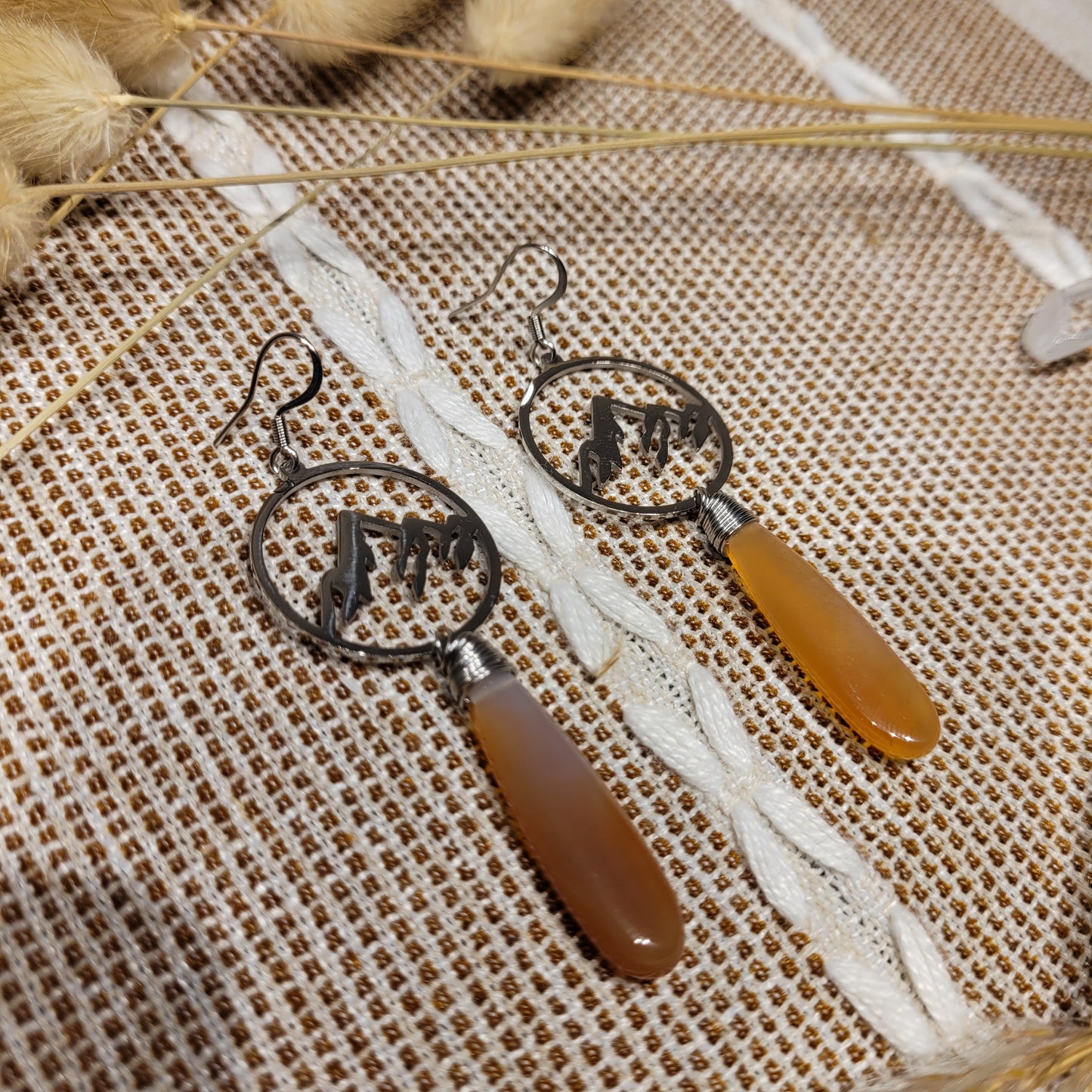 Carnelian Agate Earrings