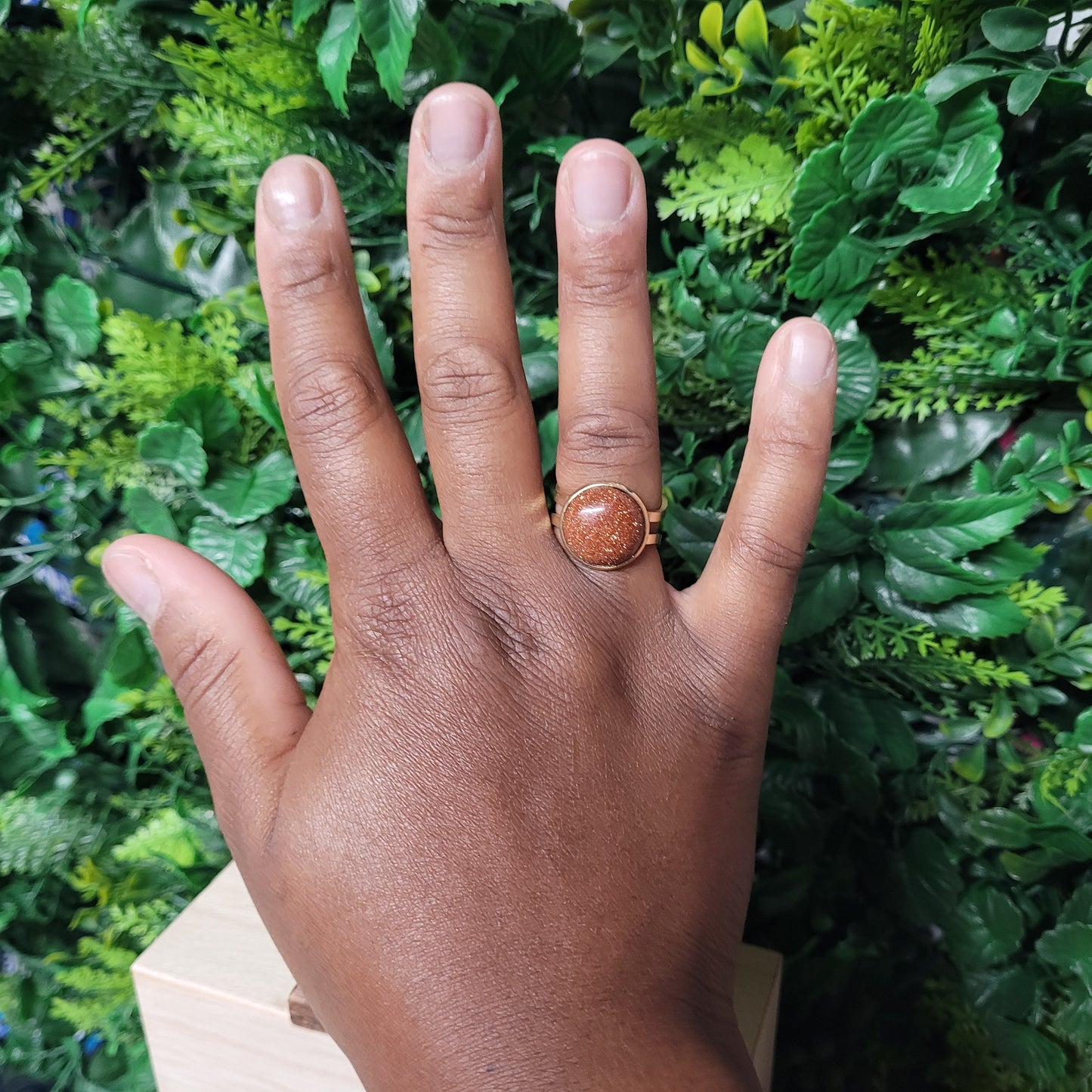 Goldstone Ring