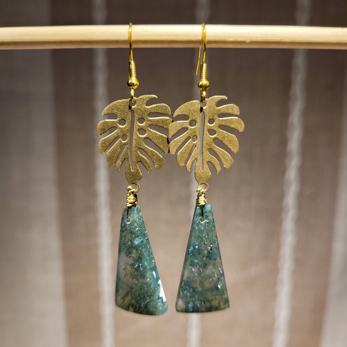 Moss Agate Earrings