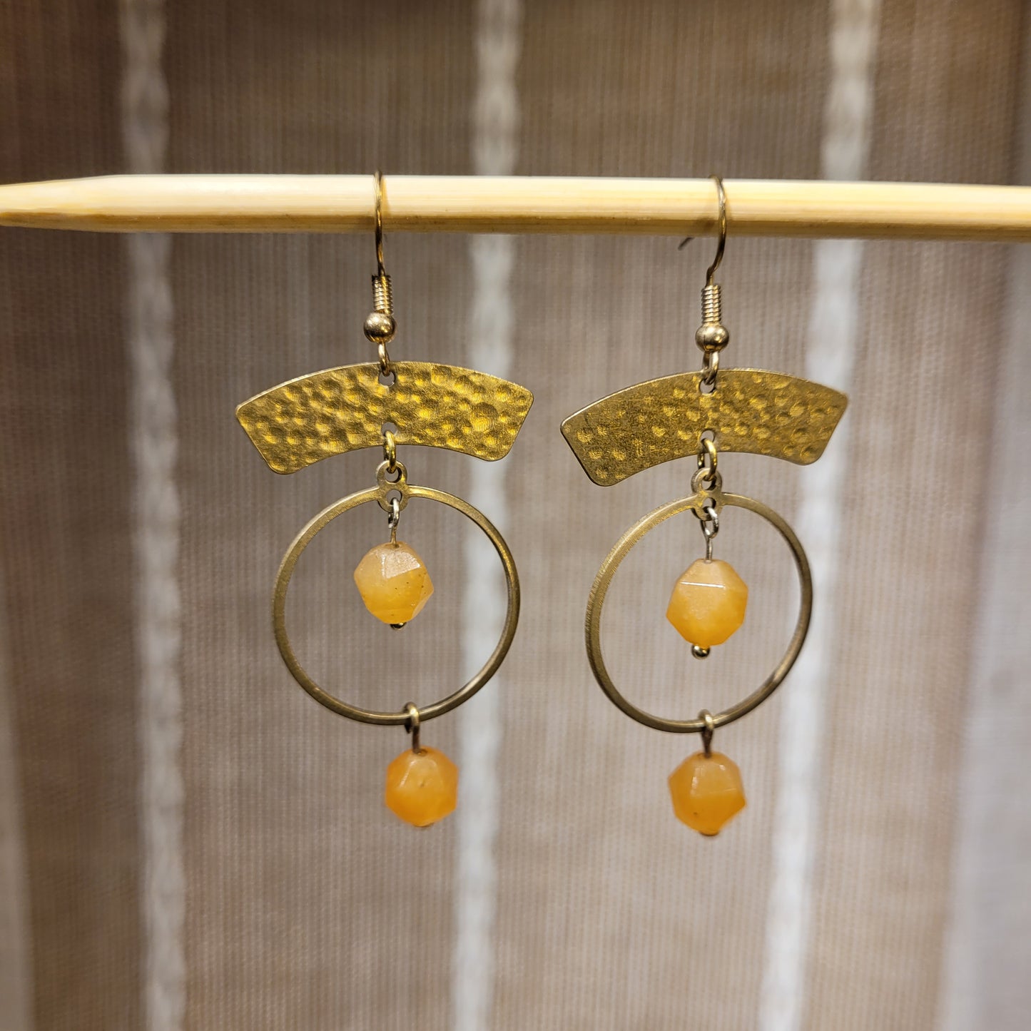 Orange Aventurine Earrings