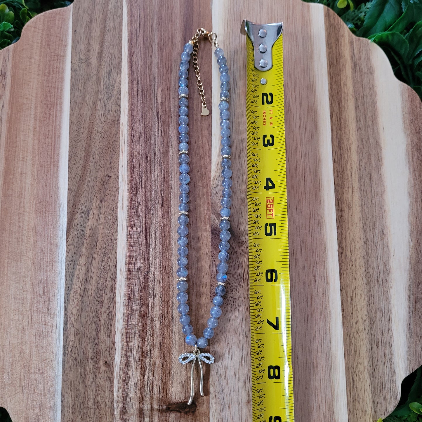 Labradorite Bow Necklace