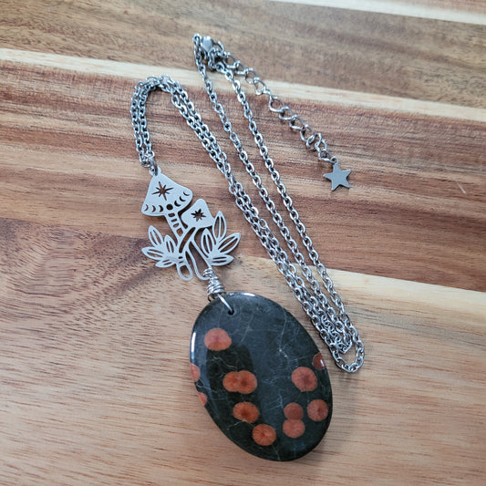 Peanut Obsidian Necklace