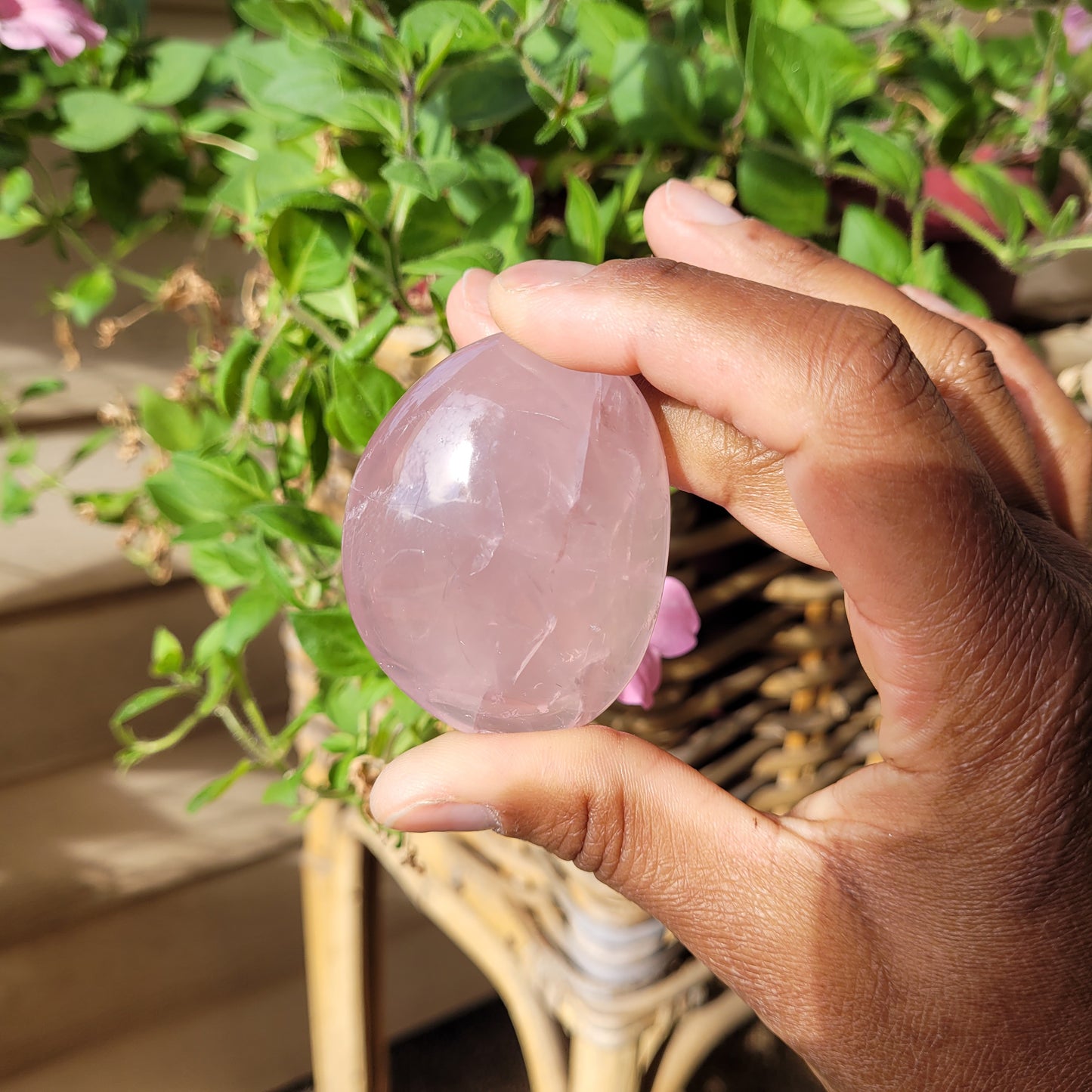 Rose Quartz Palmstone