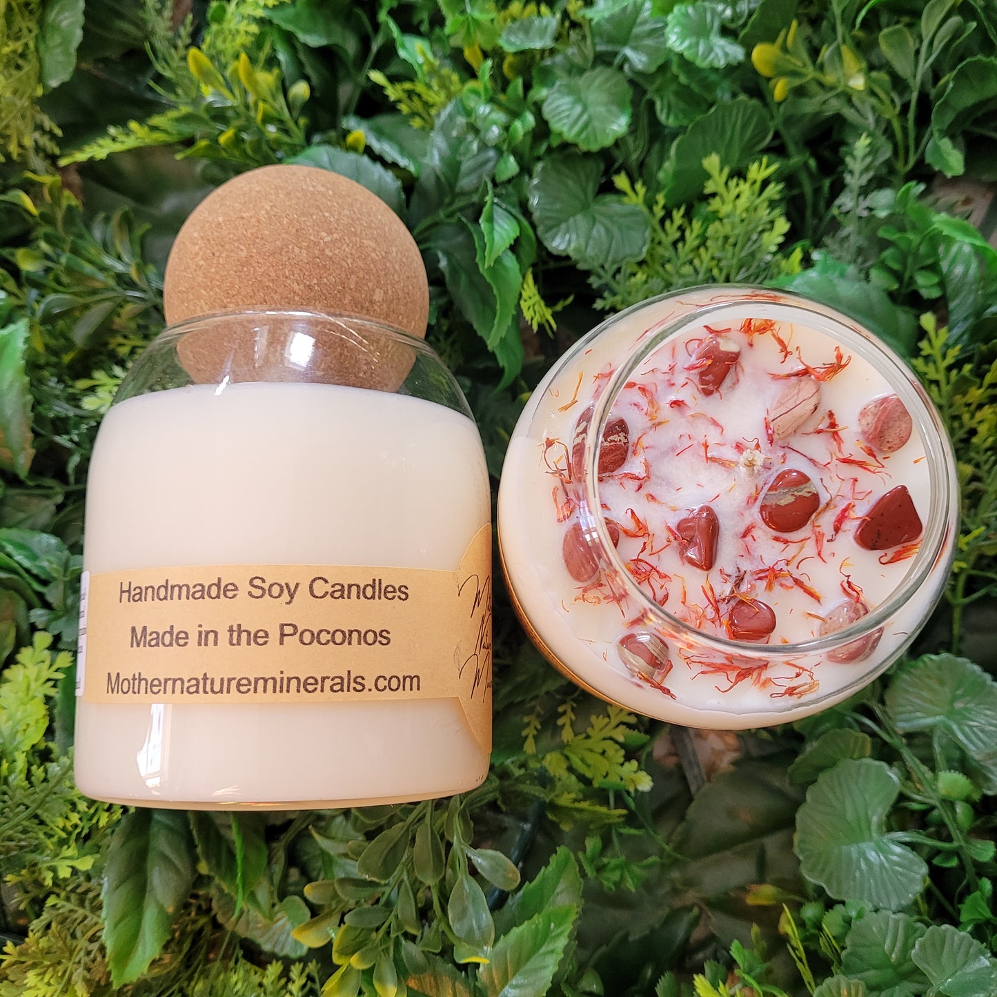 Black Violet and Saffron Candle