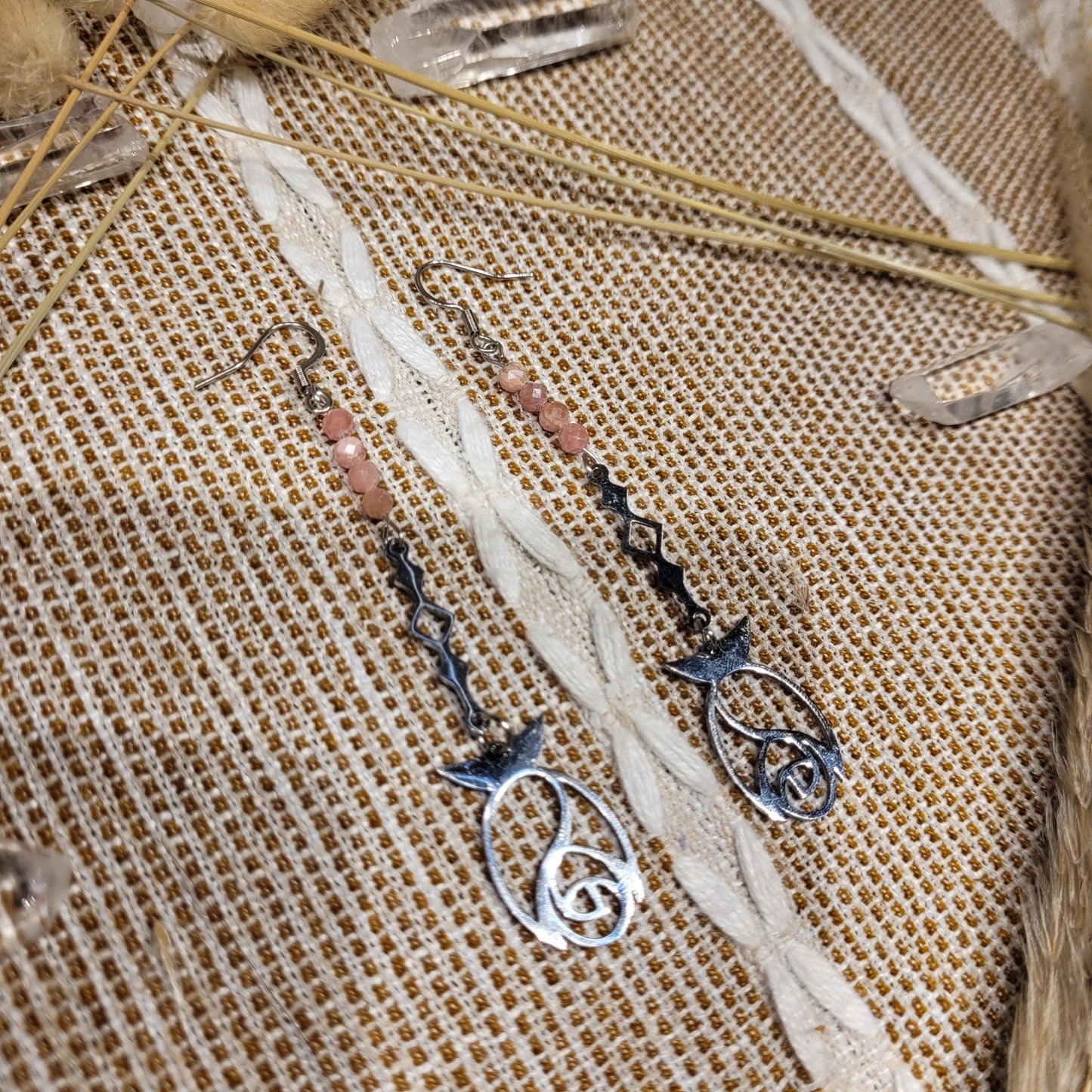 Rhodochrosite Earrings