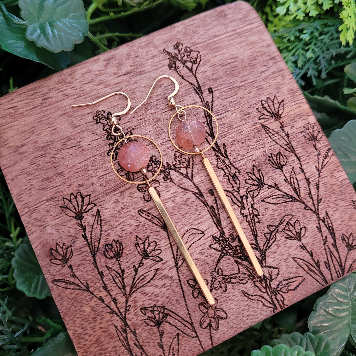 Sunstone Earrings