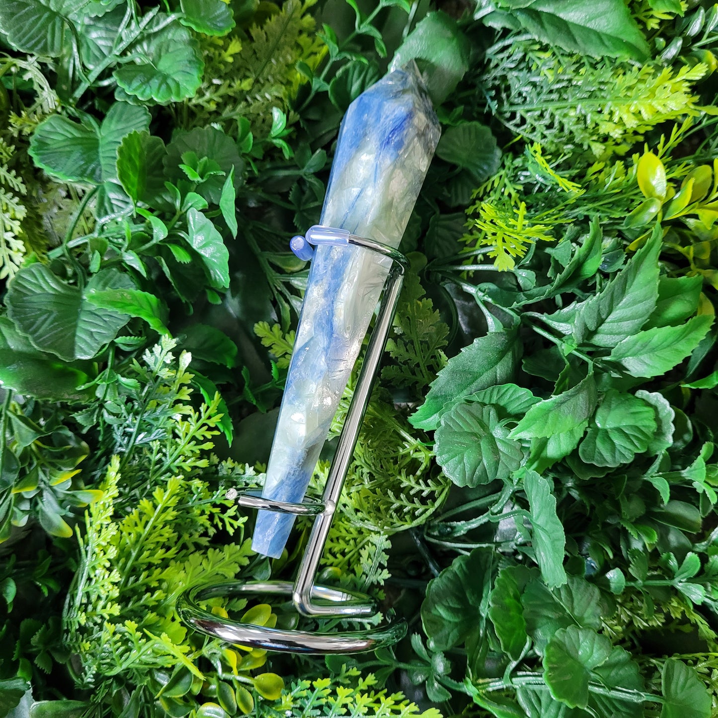 Blue Kyanite Scepter with Stand