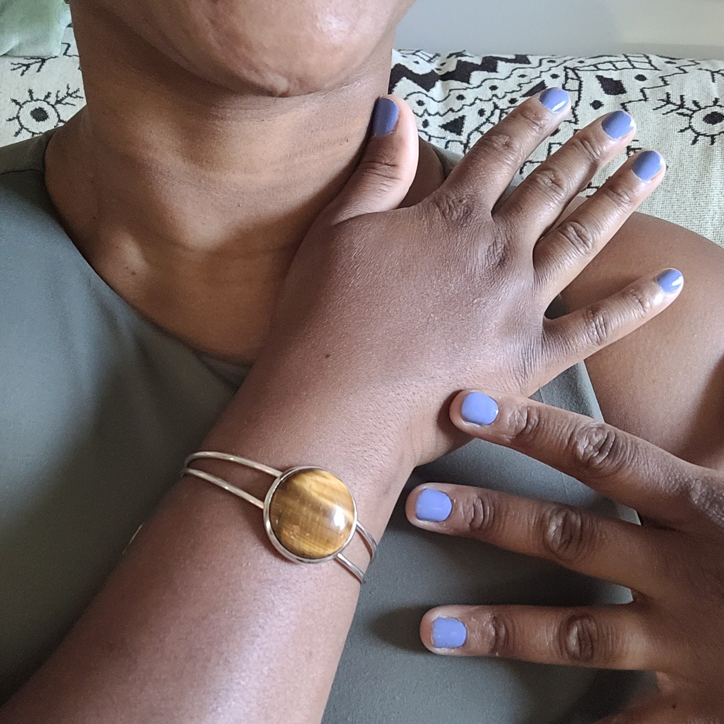 Tigers Eye Cuff Bracelet