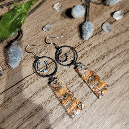 Leopardskin Jasper Earrings