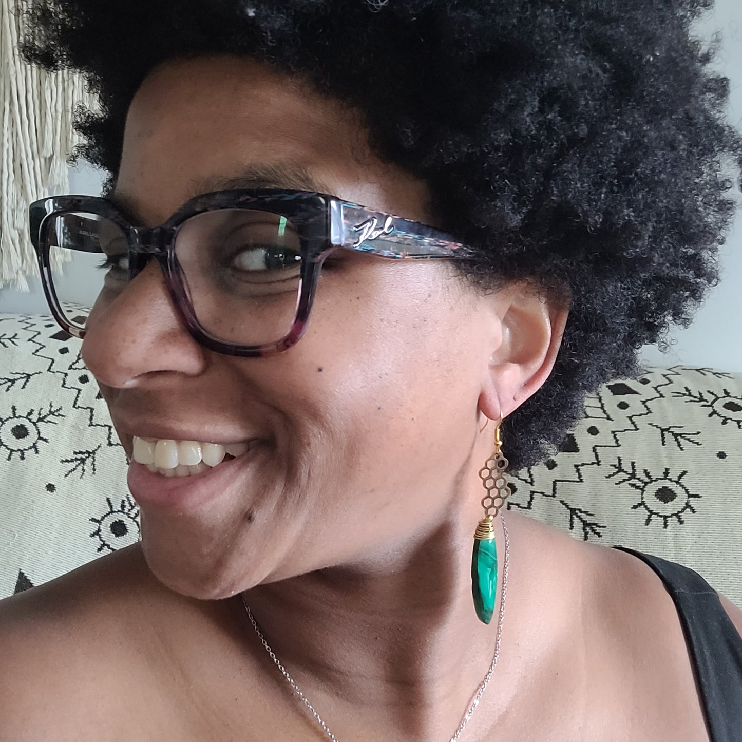 Malachite Earrings