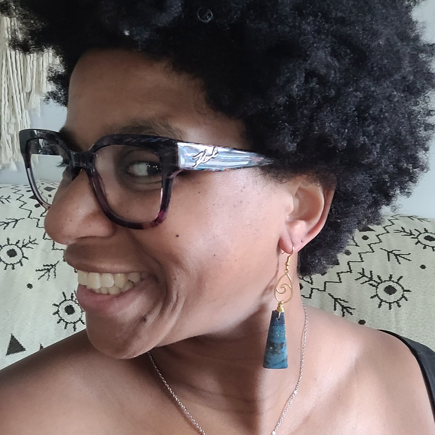 Azurite Malachite Earrings