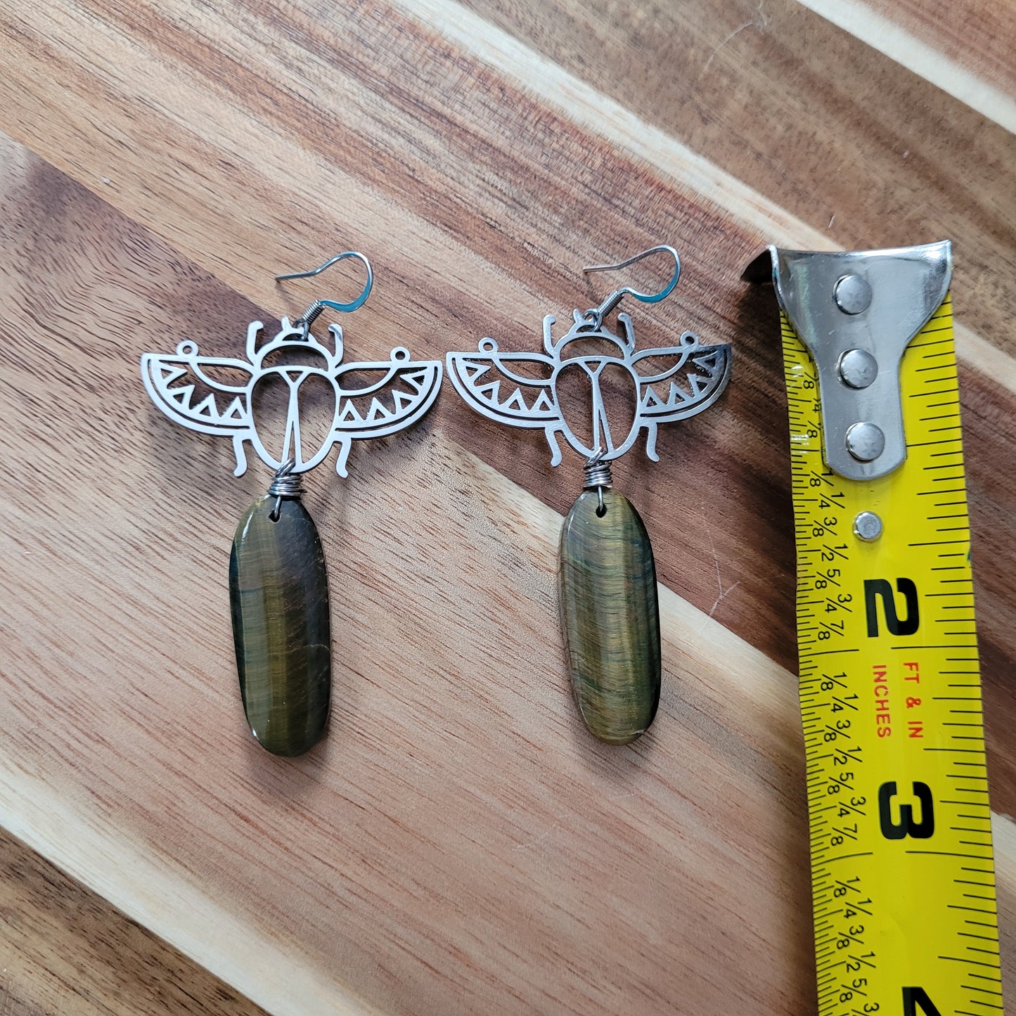 Tigers Eye Earrings