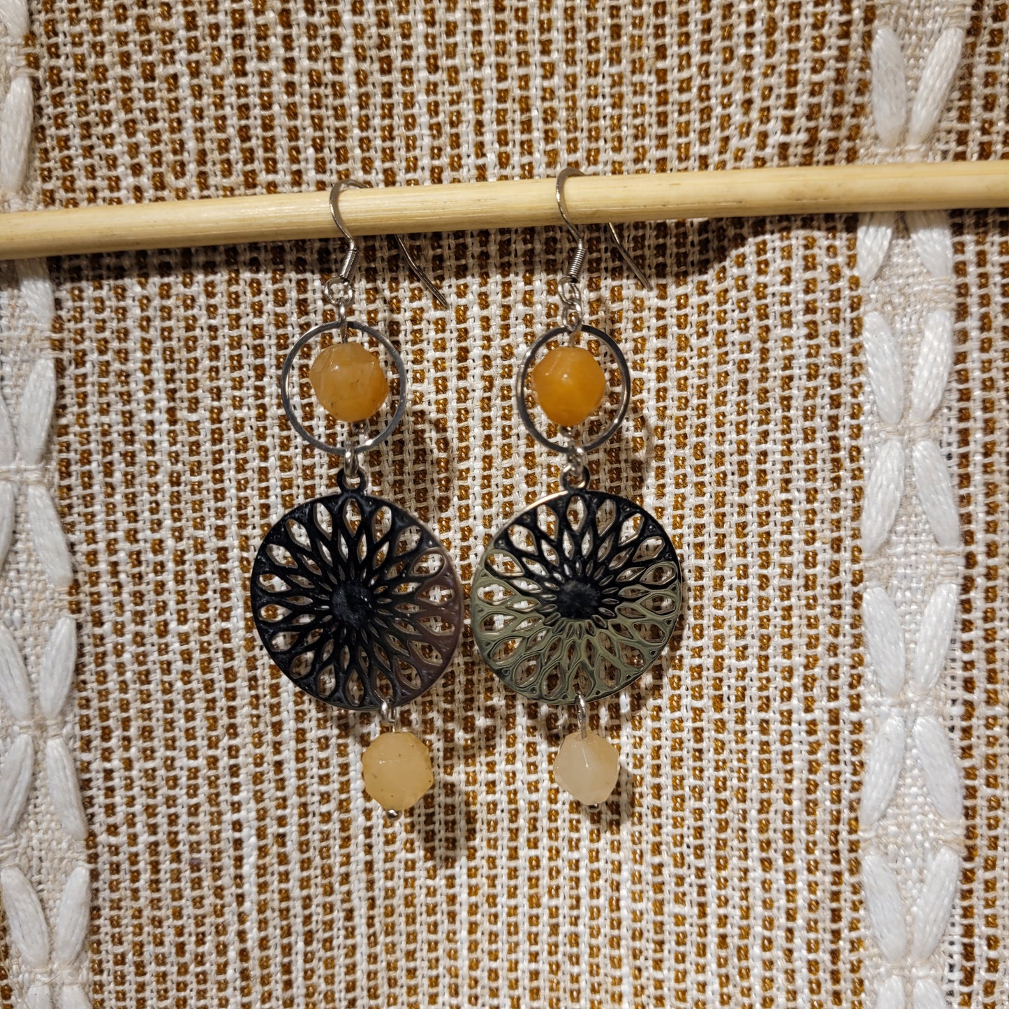 Orange Aventurine Earrings