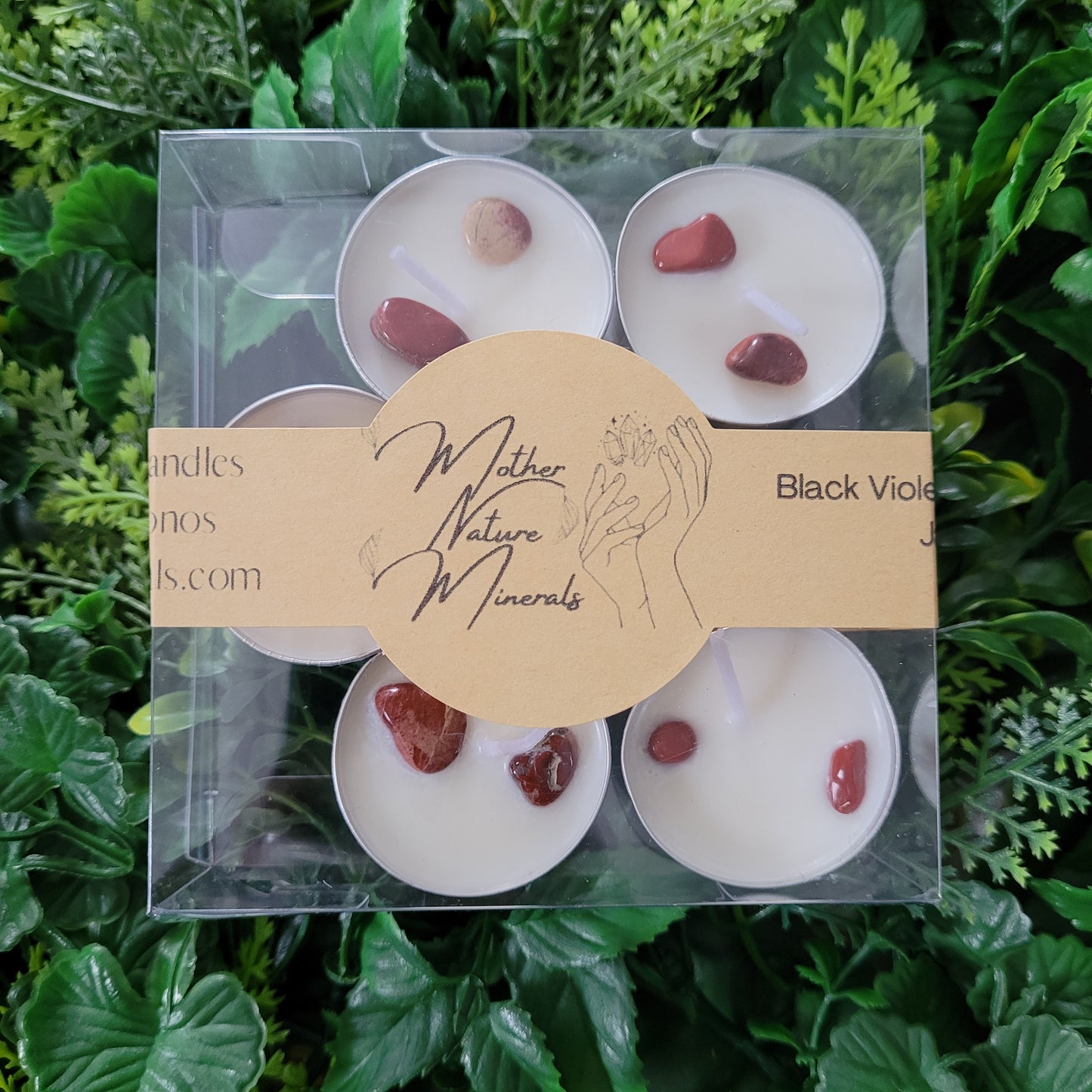 Black Violet and Saffron Tealights