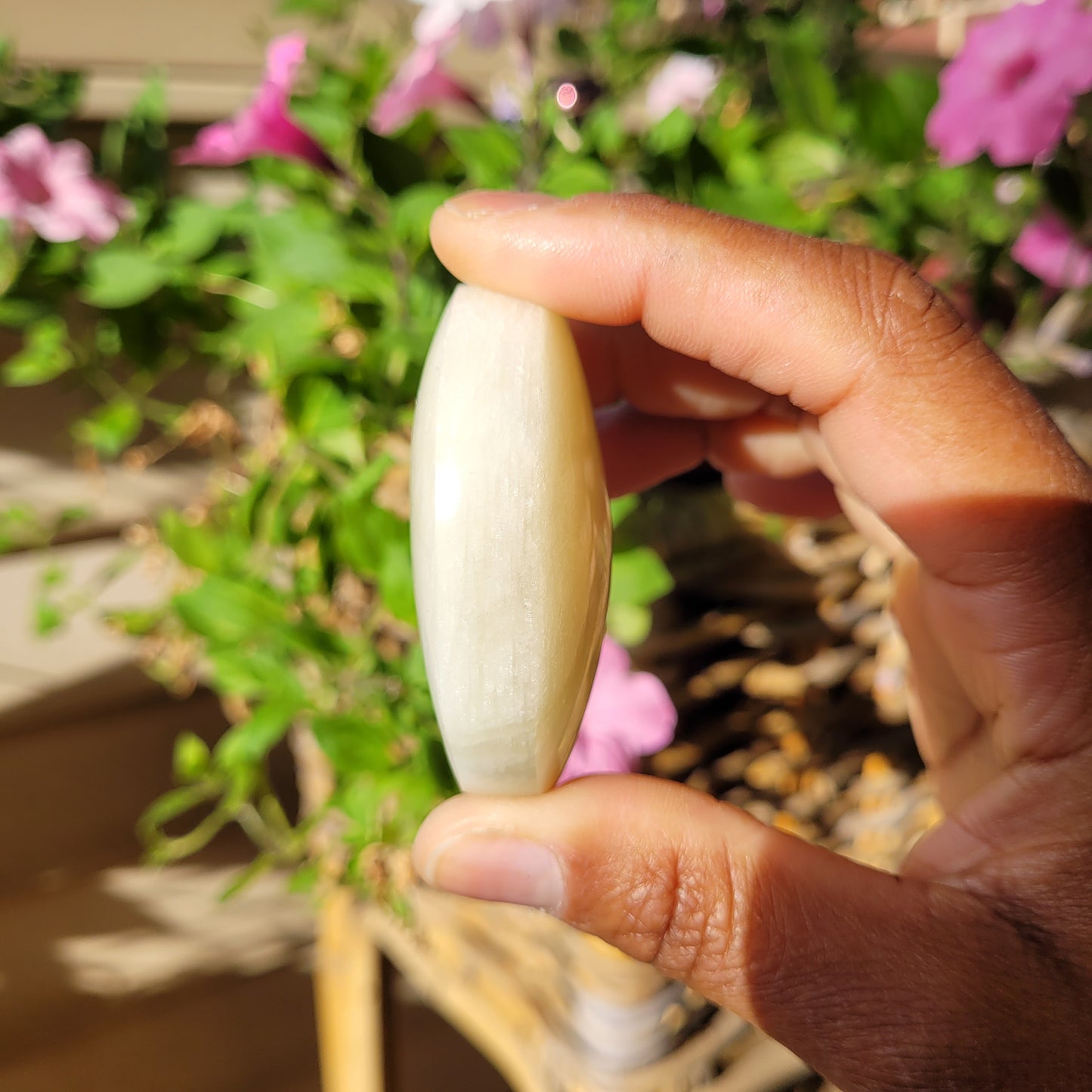 Rainbow Moonstone Palmstone