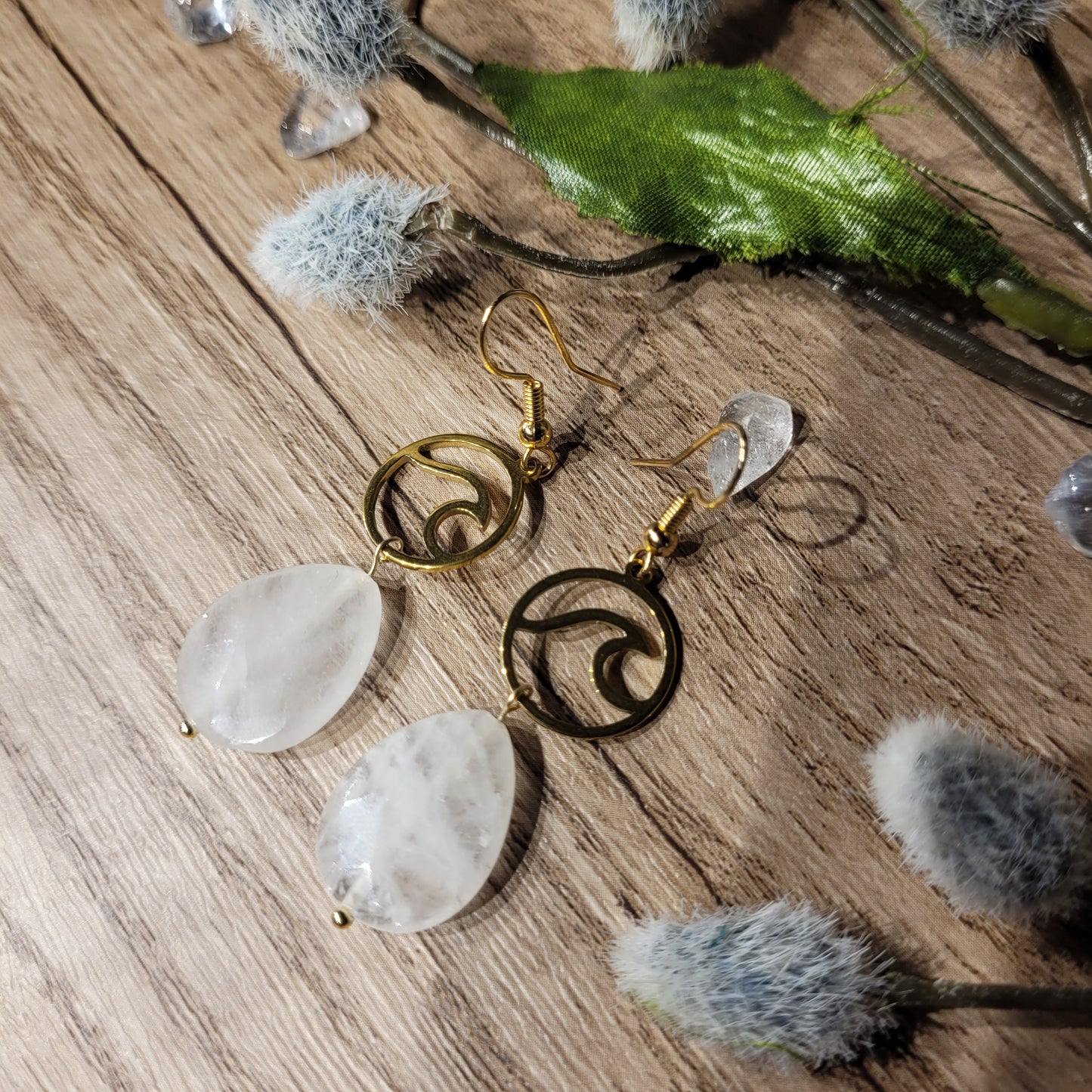 Clear Quartz Earrings