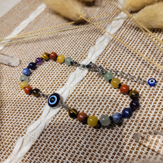 Chakra Evil Eye Anklet