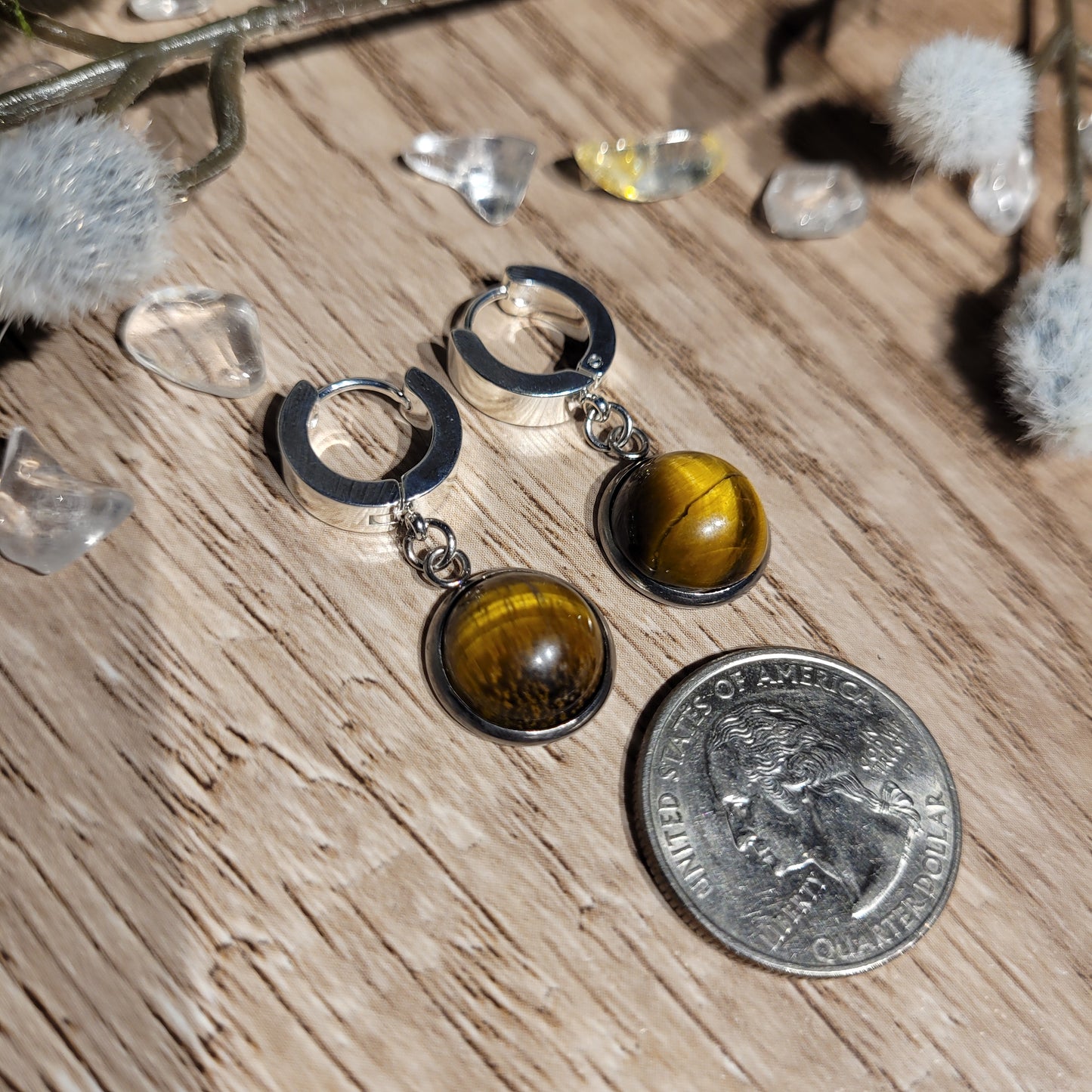 Tigers Eye Earrings