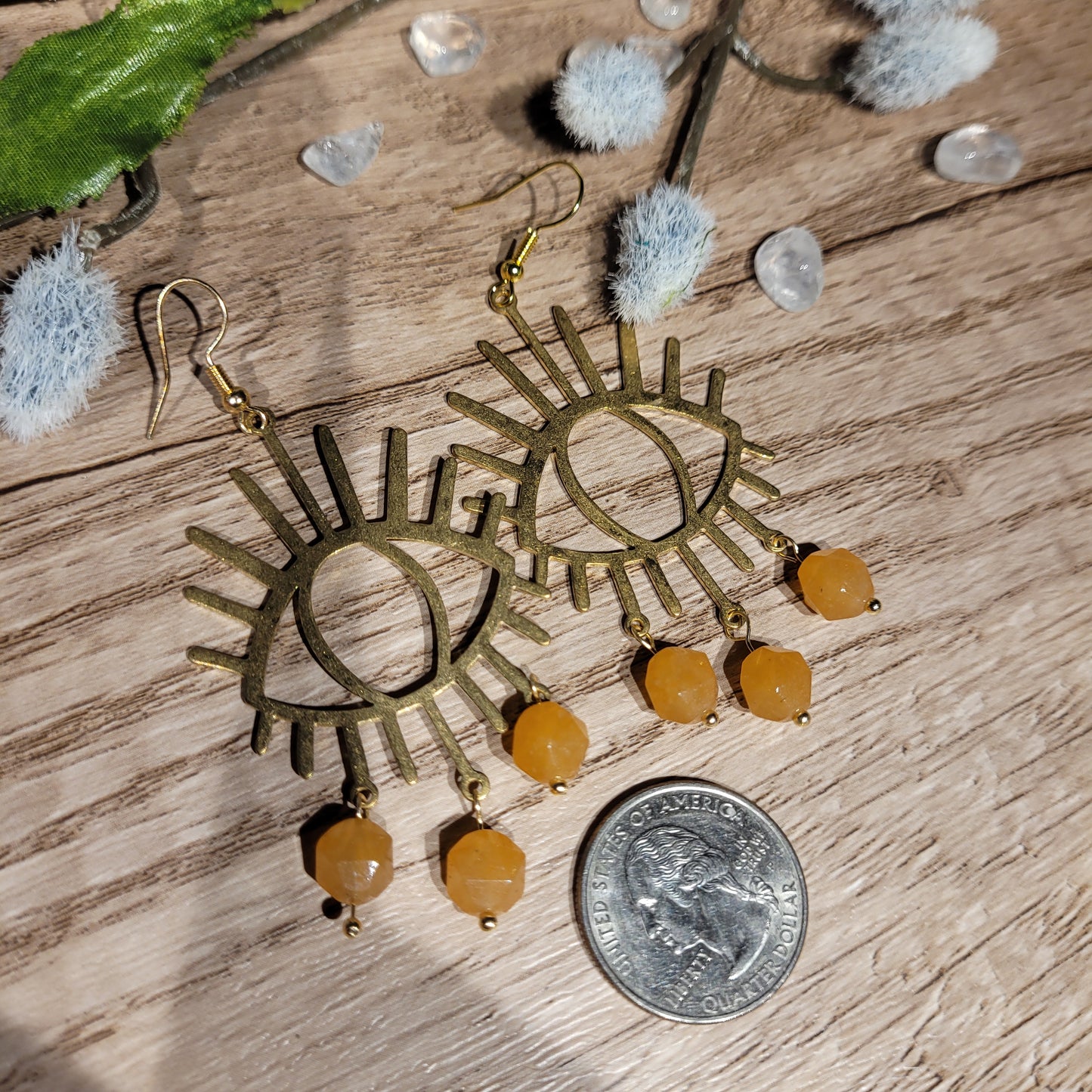 Orange Aventurine Earrings