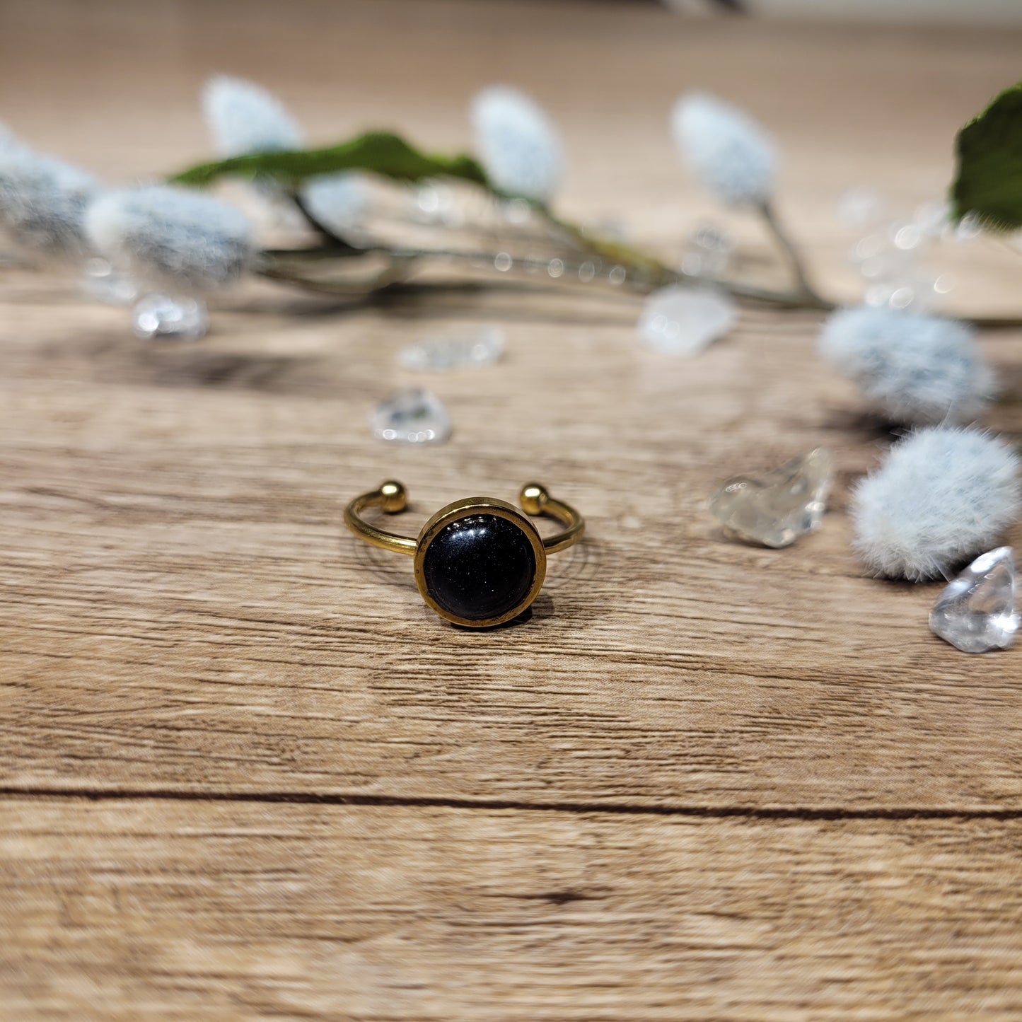 Blue Goldstone Ring